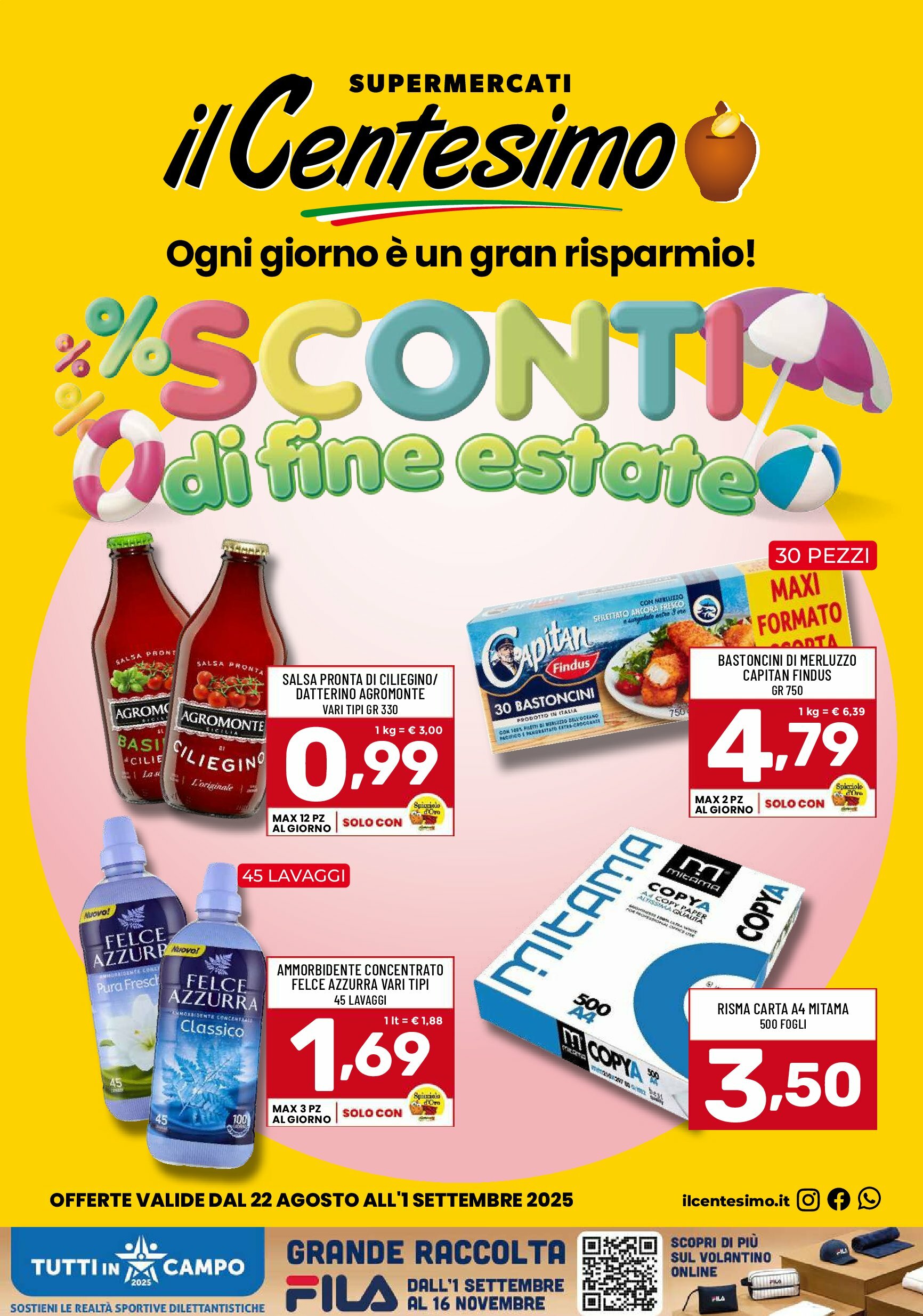 il-centesimo - Volantino il Centesimo valido dal 22/08 al 01/09