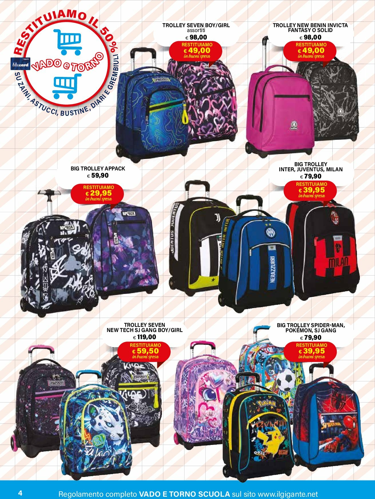 il-gigante - Volantino Il Gigante - Si torna a scuola valido dal 18/08 al 01/10 - page: 4