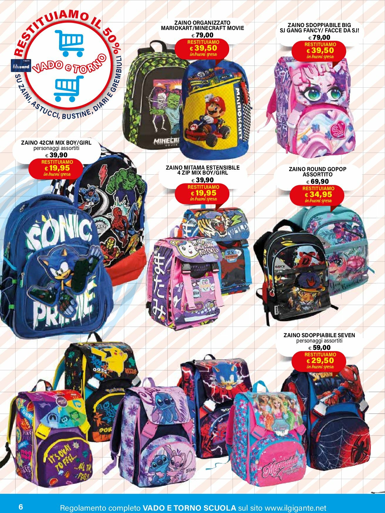 il-gigante - Volantino Il Gigante - Si torna a scuola valido dal 18/08 al 01/10 - page: 6