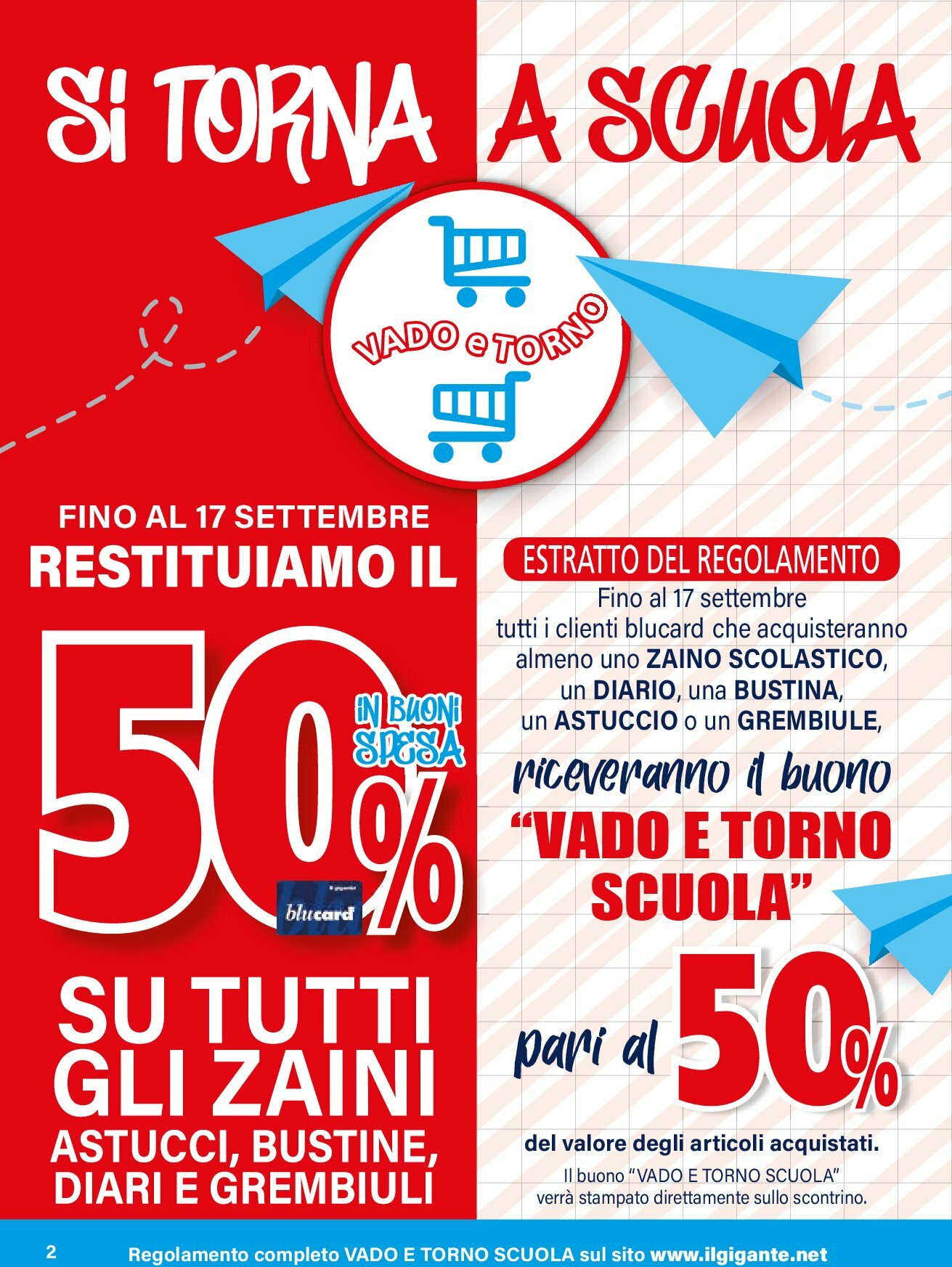 il-gigante - Volantino Il Gigante - Si torna a scuola valido dal 18/08 al 01/10 - page: 2