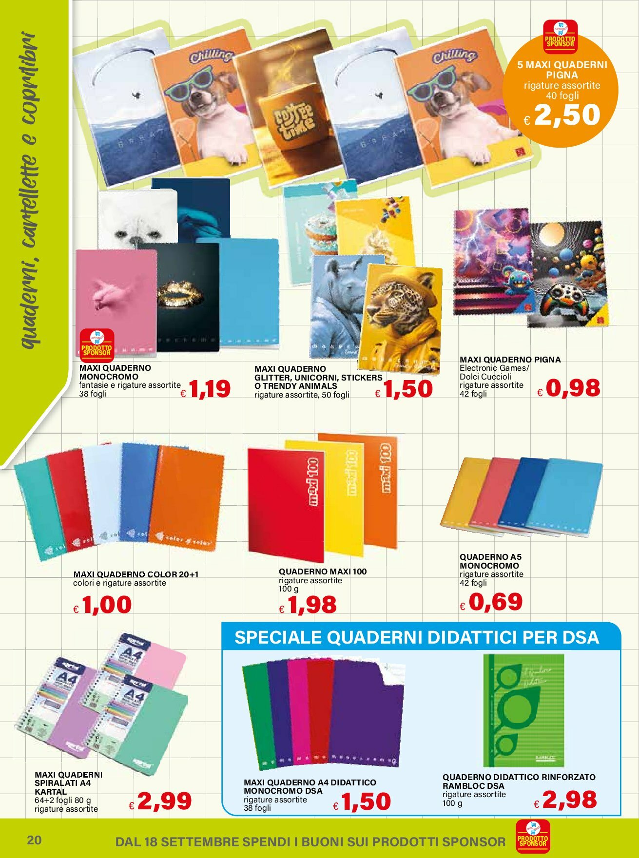 il-gigante - Volantino Il Gigante - Si torna a scuola valido dal 18/08 al 01/10 - page: 20