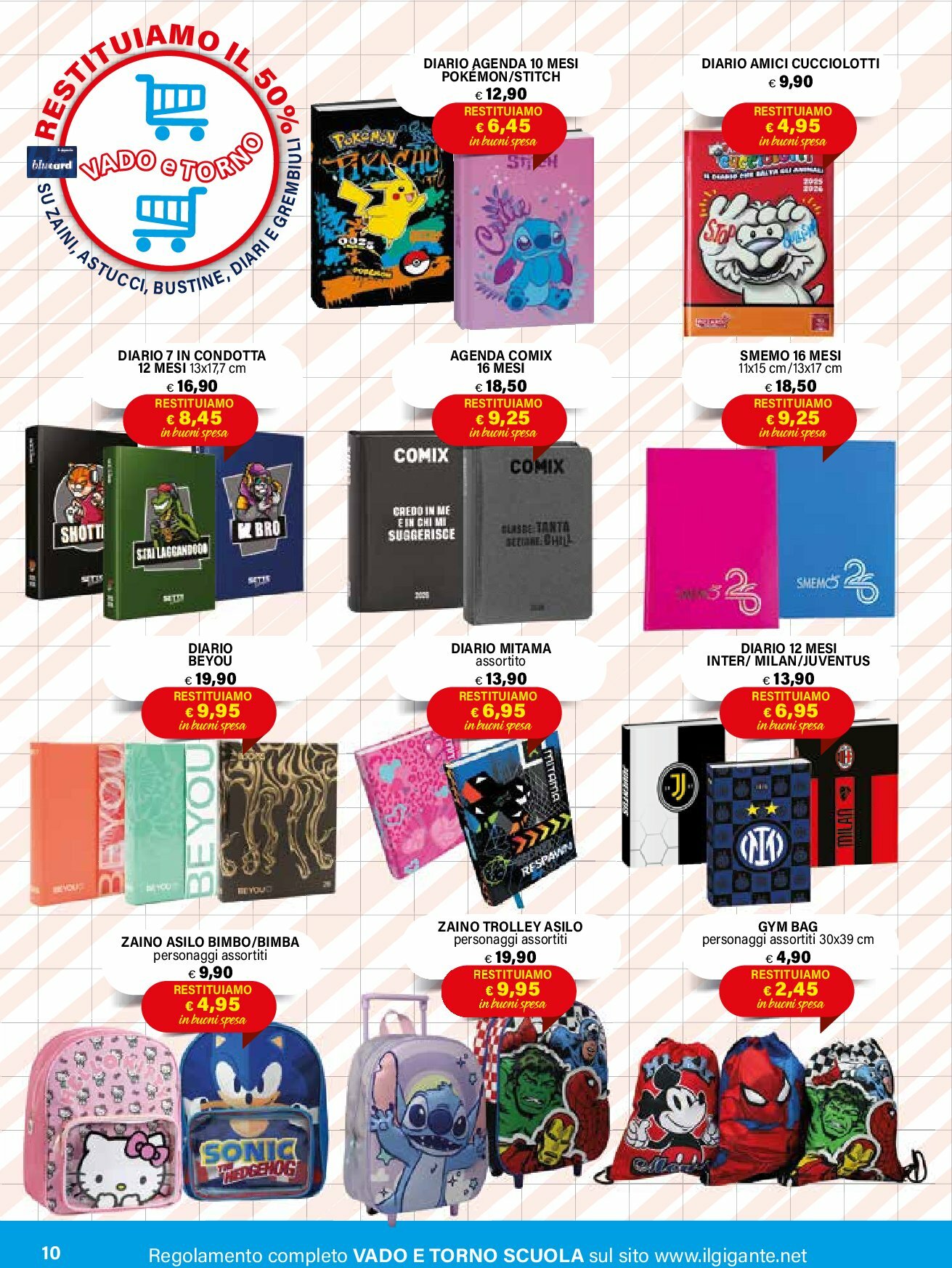 il-gigante - Volantino Il Gigante - Si torna a scuola valido dal 18/08 al 01/10 - page: 10