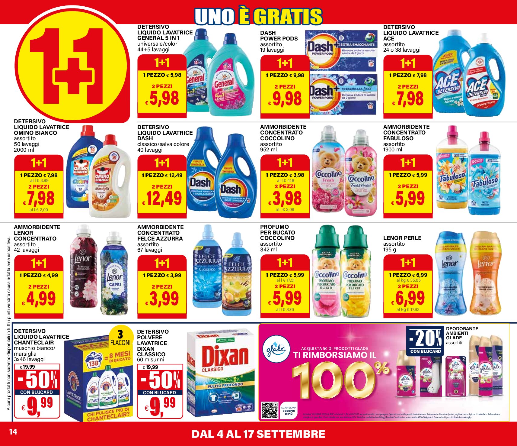 il-gigante - Volantino Il Gigante - 1+1 Uno è Gratis valido dal 04/09 al 17/09 - page: 14