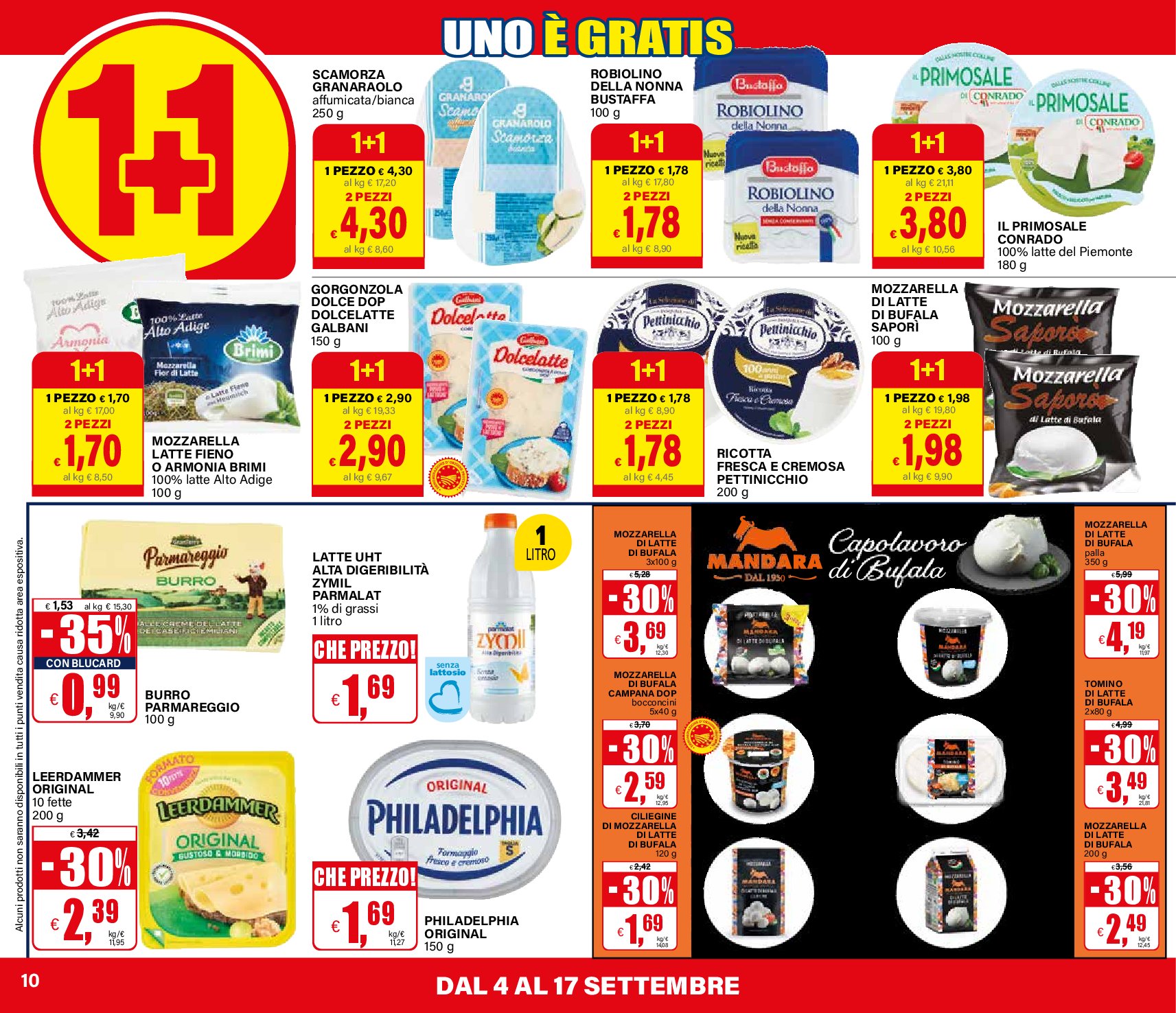 il-gigante - Volantino Il Gigante - 1+1 Uno è Gratis valido dal 04/09 al 17/09 - page: 10