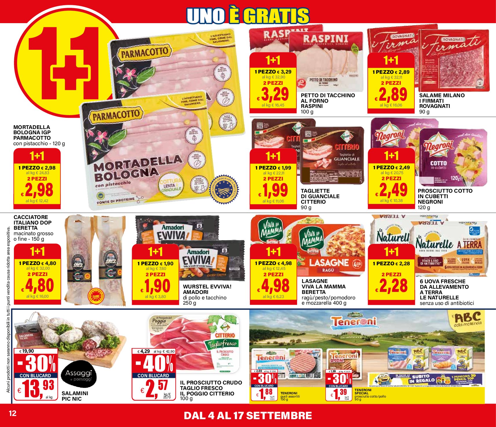 il-gigante - Volantino Il Gigante - 1+1 Uno è Gratis valido dal 04/09 al 17/09 - page: 12