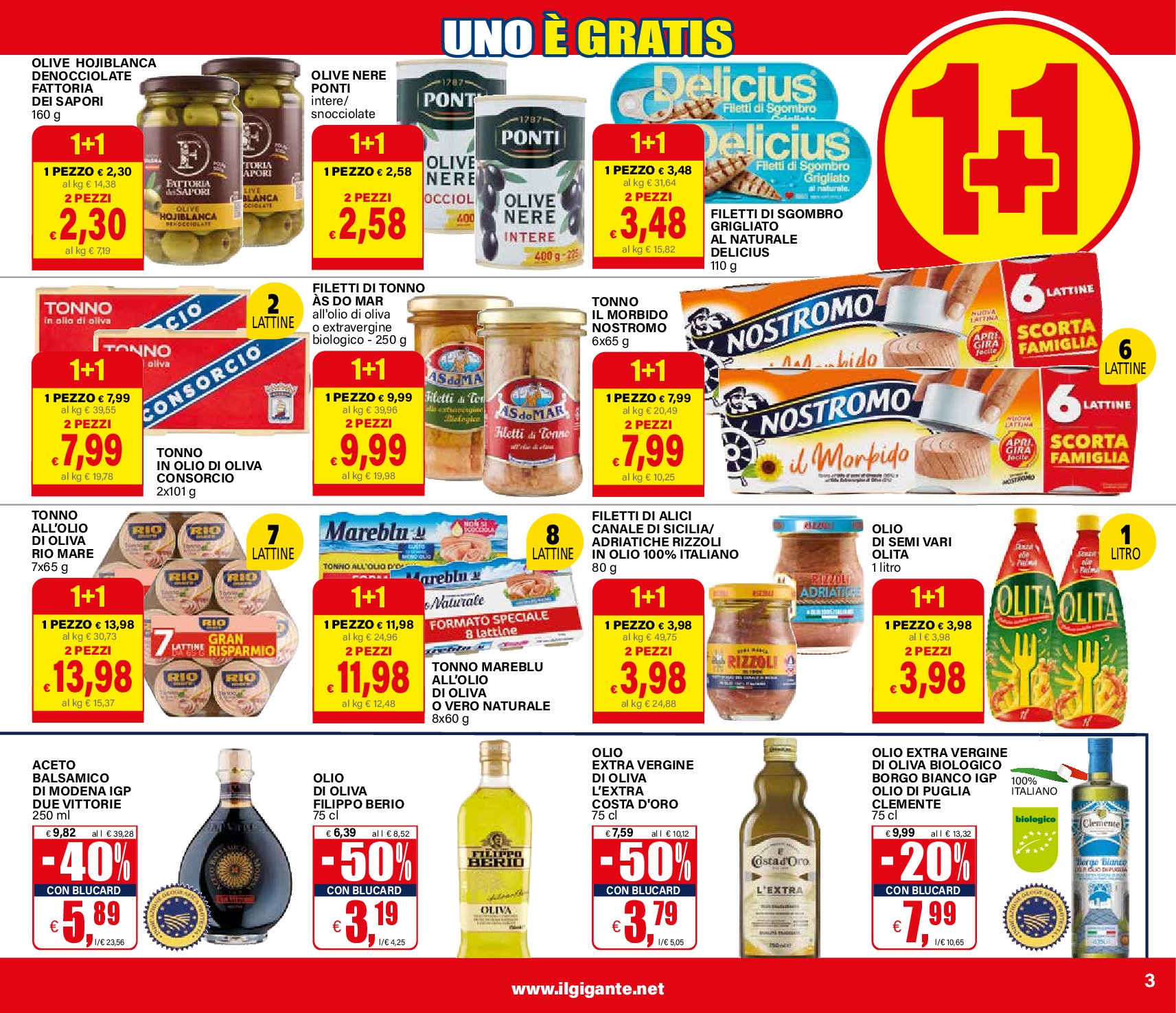 il-gigante - Volantino Il Gigante - 1+1 Uno è Gratis valido dal 04/09 al 17/09 - page: 3