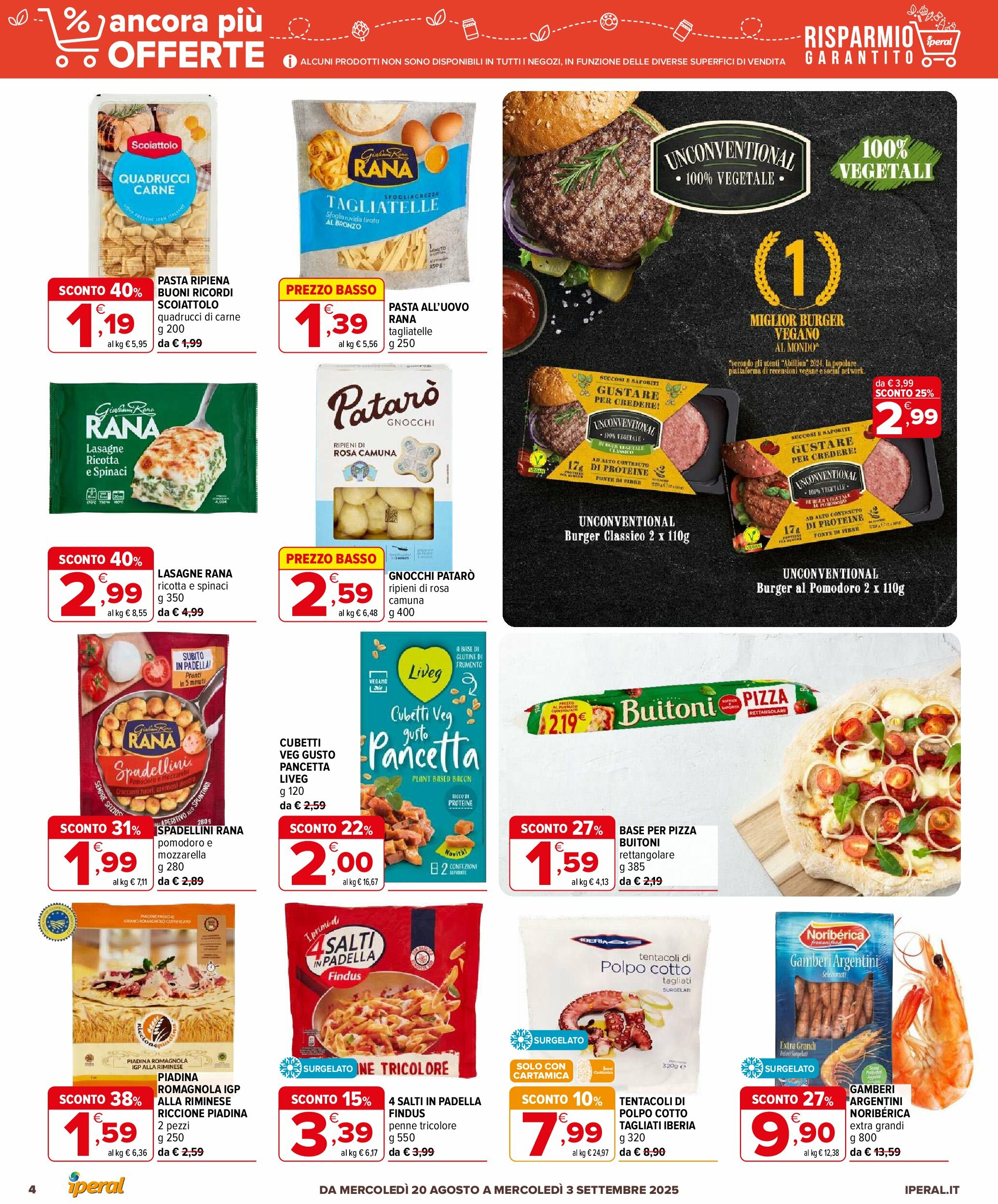 iperal - Volantino Iperal - Ancora più offerte valido dal 20/08 al 03/09 - page: 4