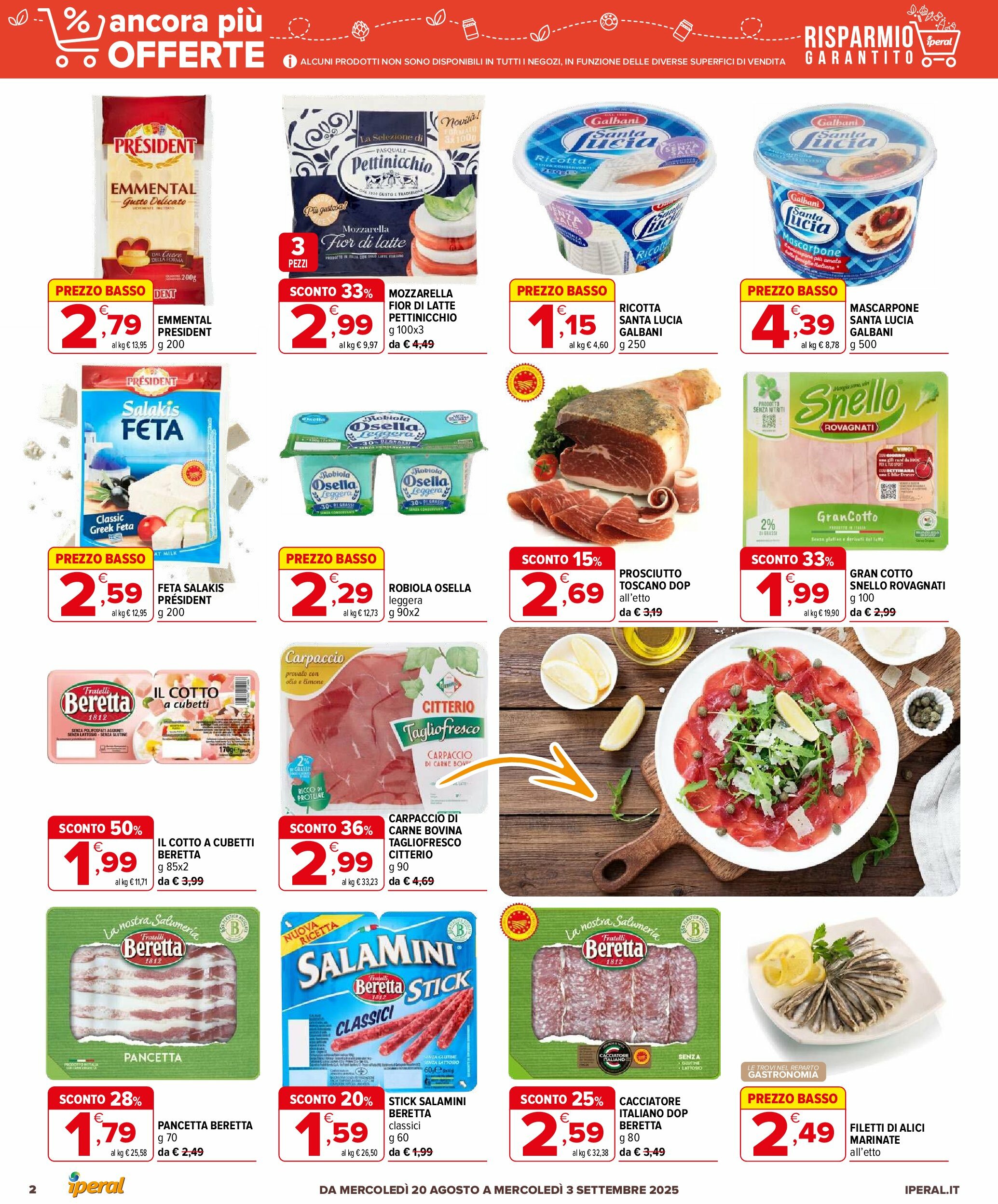 iperal - Volantino Iperal - Ancora più offerte valido dal 20/08 al 03/09 - page: 2