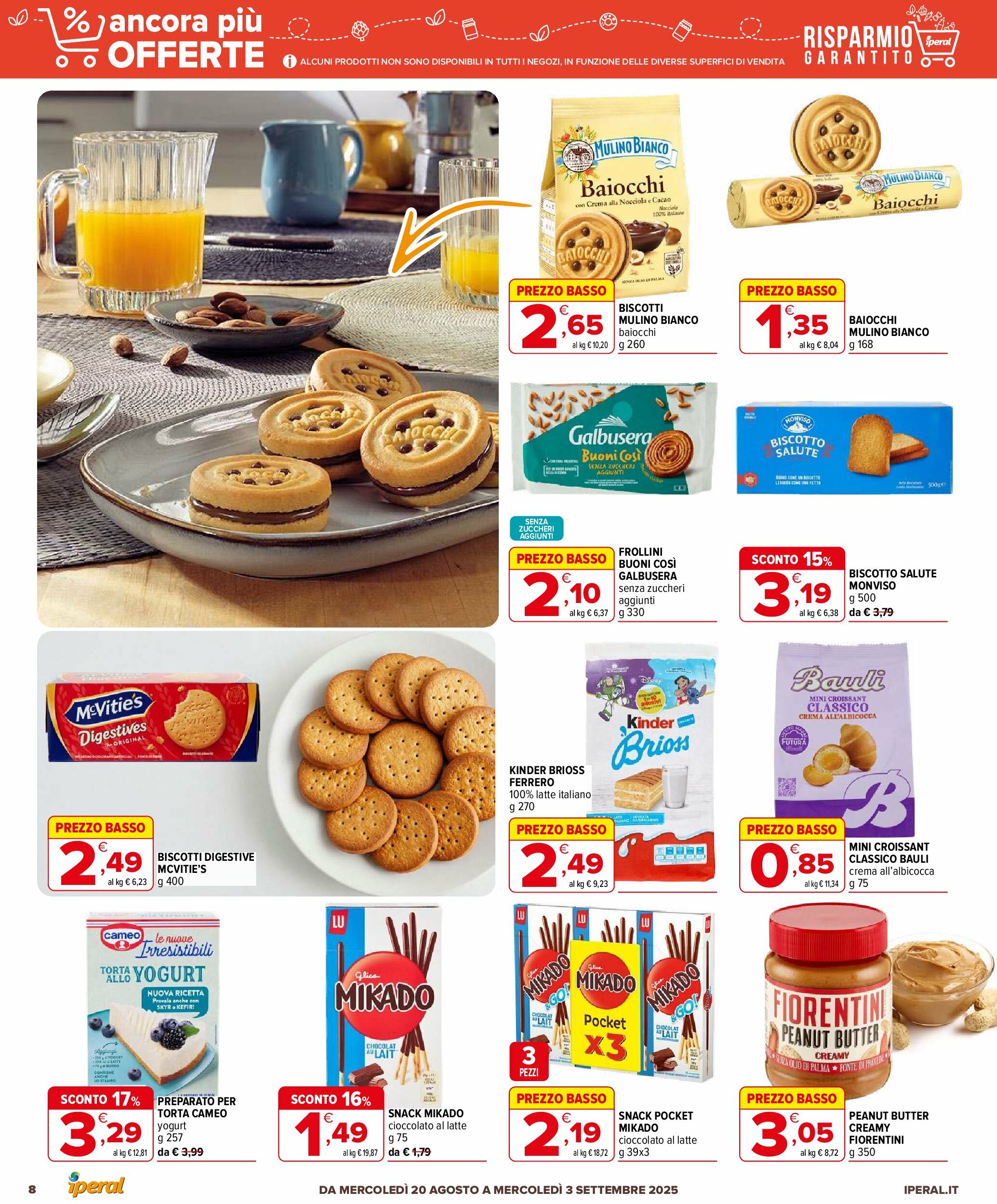 iperal - Volantino Iperal - Ancora più offerte valido dal 20/08 al 03/09 - page: 8