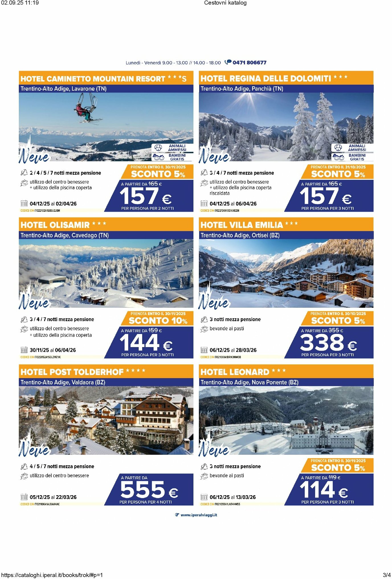 iperal - Volantino Iperal - Viaggi valido dal 04/09 al 30/09 - page: 3