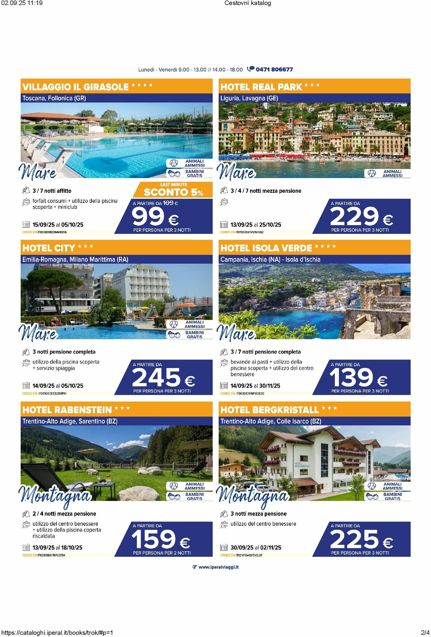iperal - Volantino Iperal - Viaggi valido dal 04/09 al 30/09 - page: 2
