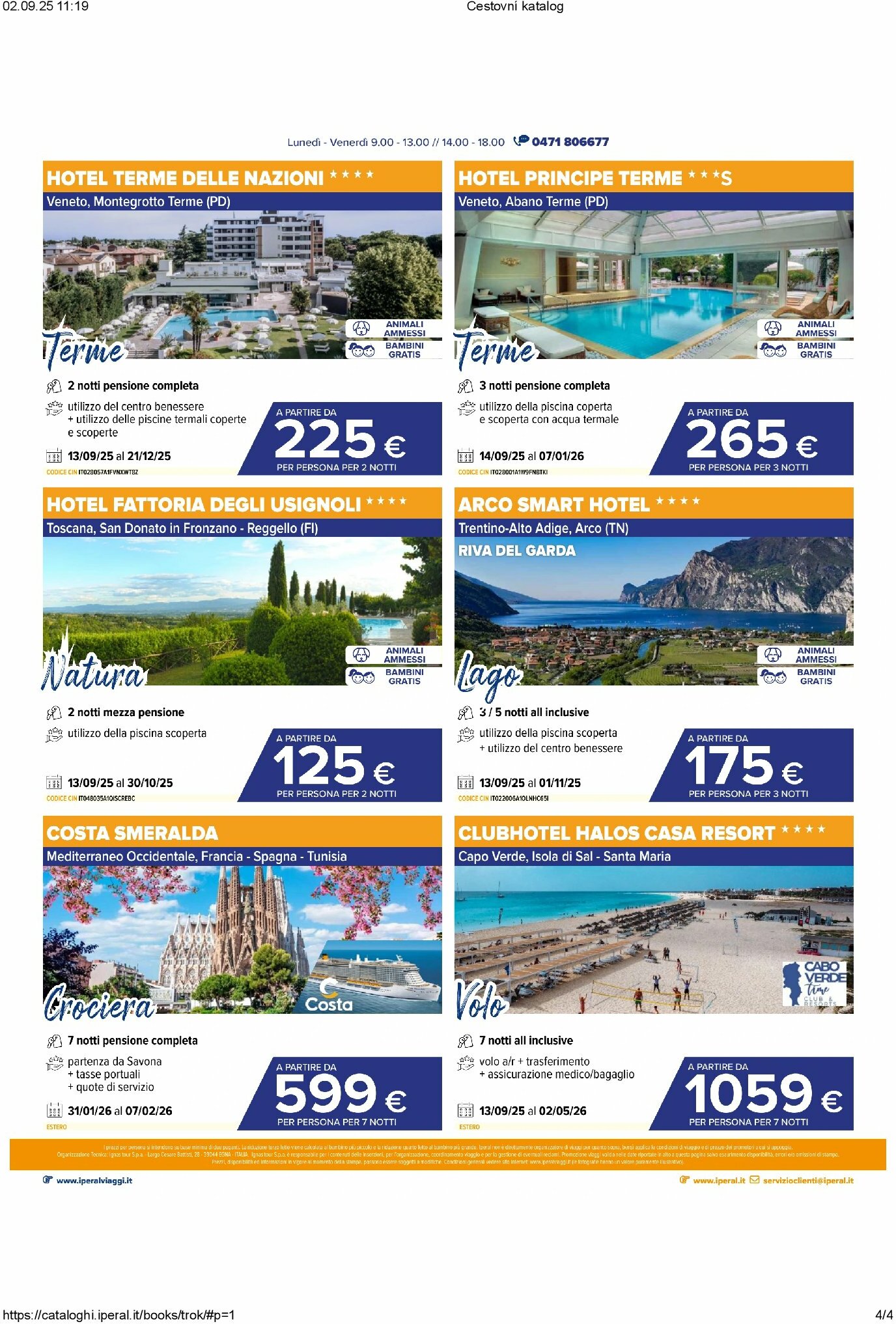 iperal - Volantino Iperal - Viaggi valido dal 04/09 al 30/09 - page: 4