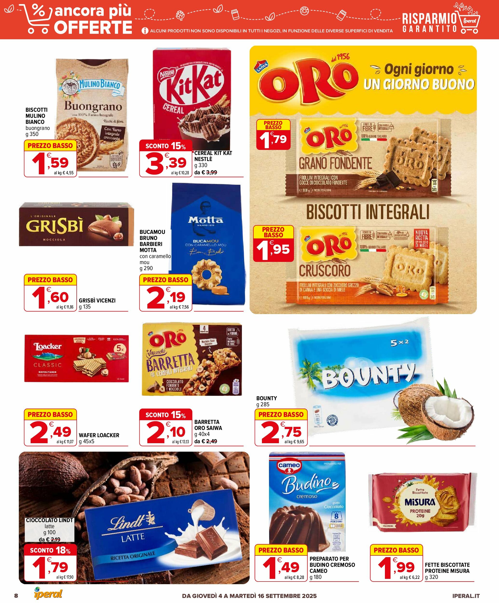 iperal - Volantino Iperal - Ancora più offerte valido dal 04/09 al 16/09 - page: 8