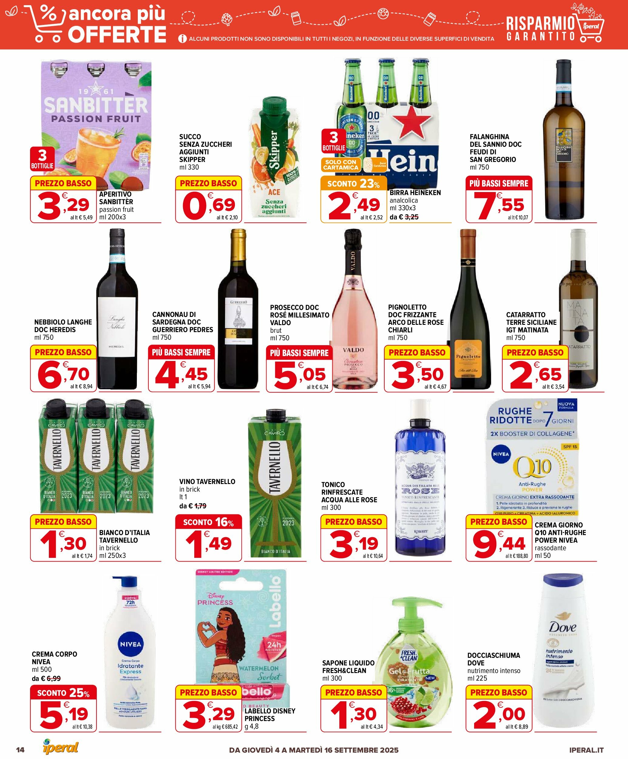 iperal - Volantino Iperal - Ancora più offerte valido dal 04/09 al 16/09 - page: 14