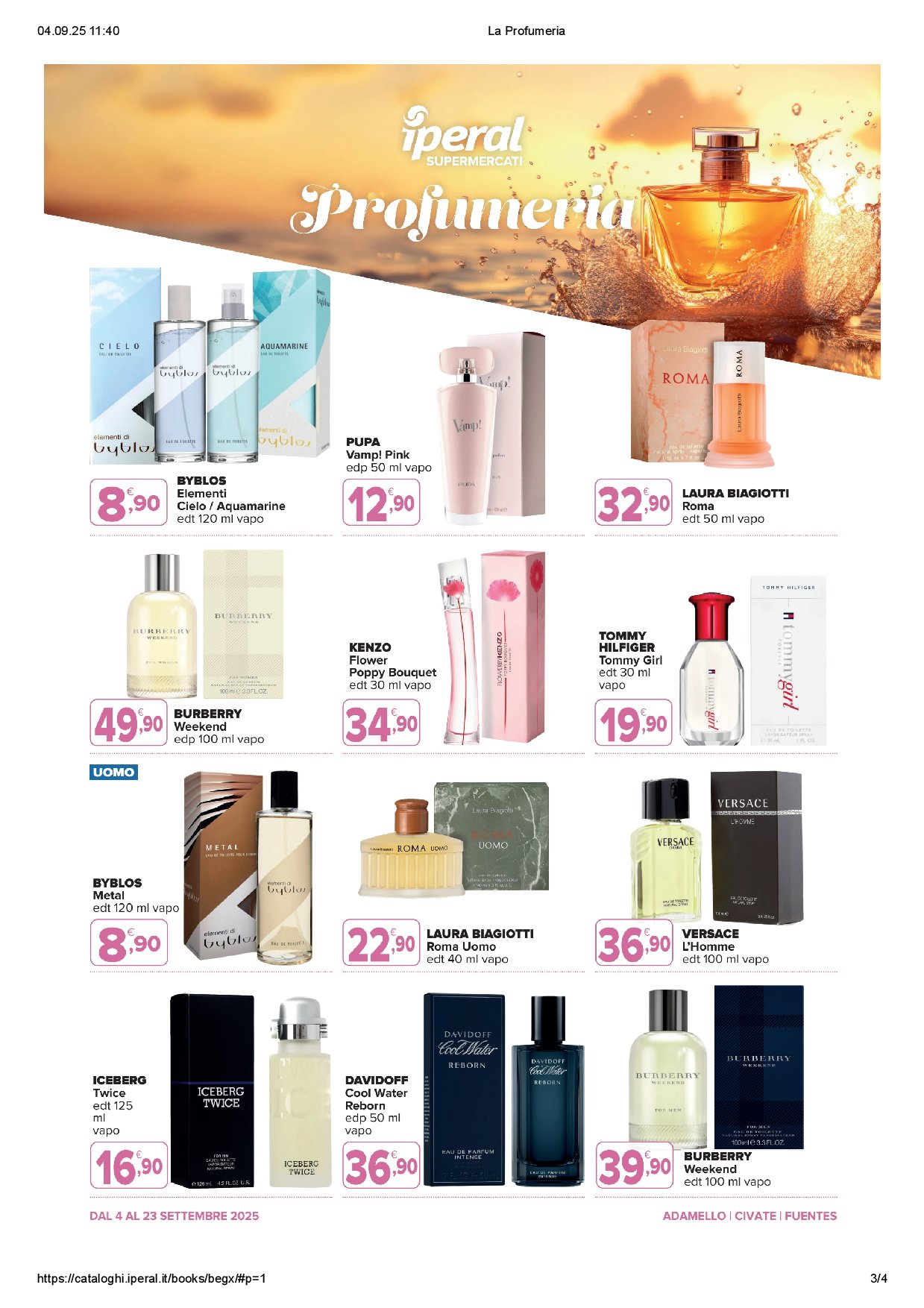 iperal - Volantino Iperal - La Profumeria valido dal 04/09 al 23/09 - page: 3
