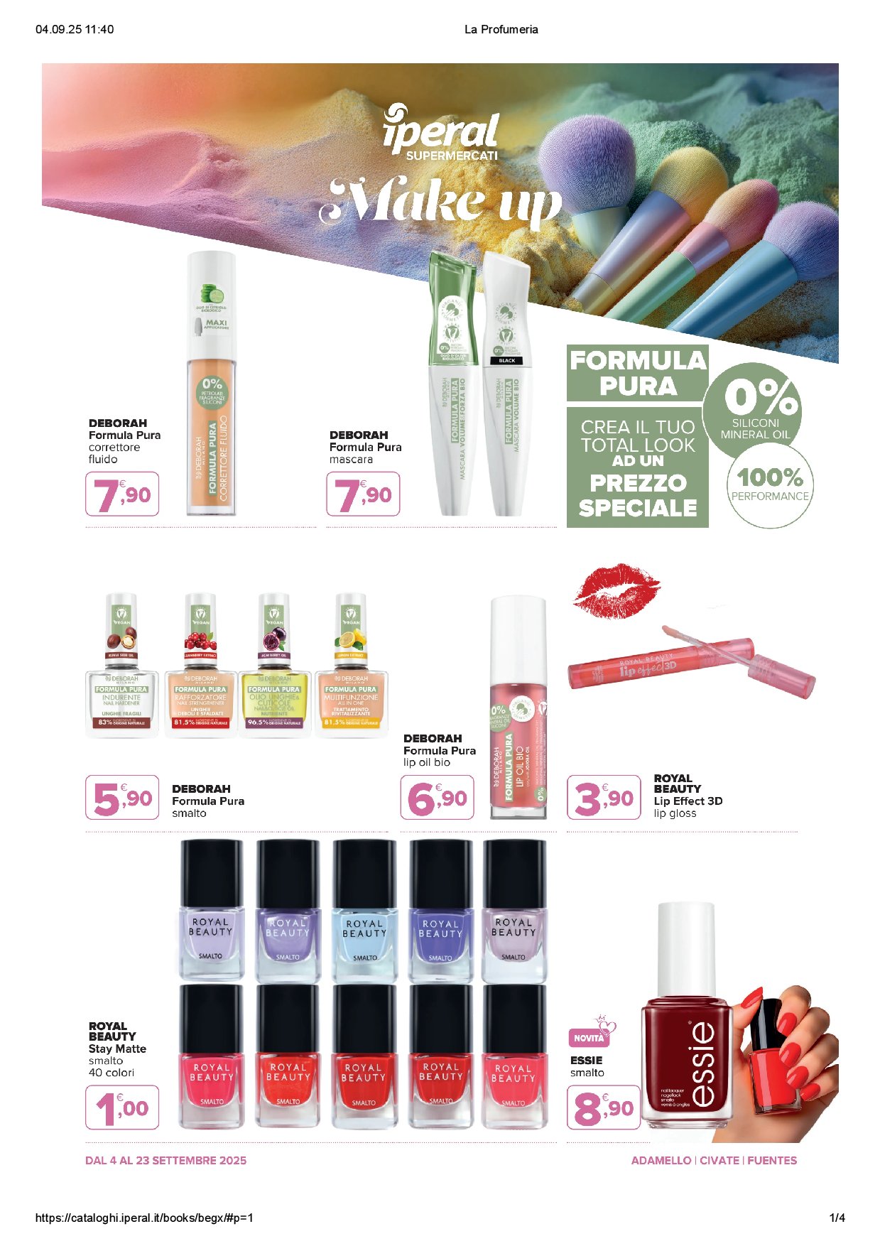 iperal - Volantino Iperal - La Profumeria valido dal 04/09 al 23/09
