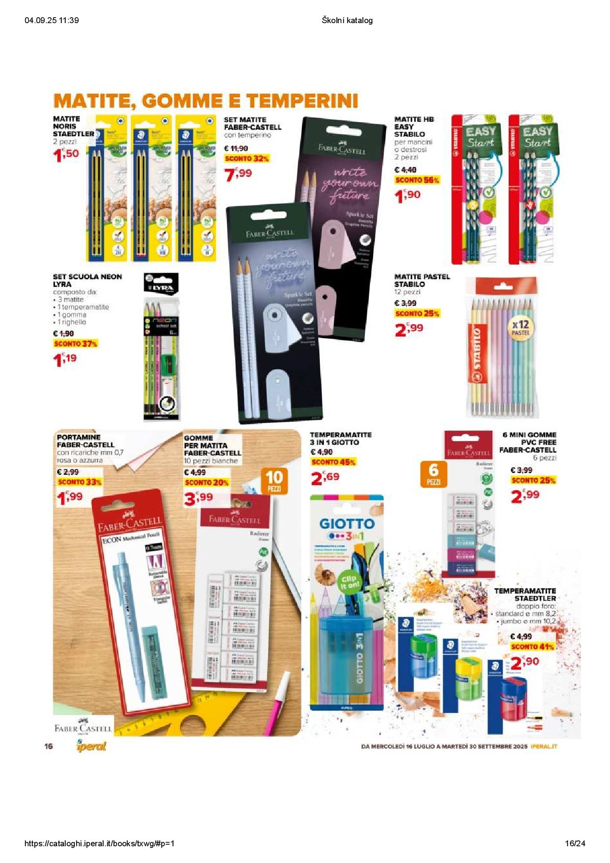 iperal - Volantino Iperal - Scuola valido dal 16/07 al 30/09 - page: 16