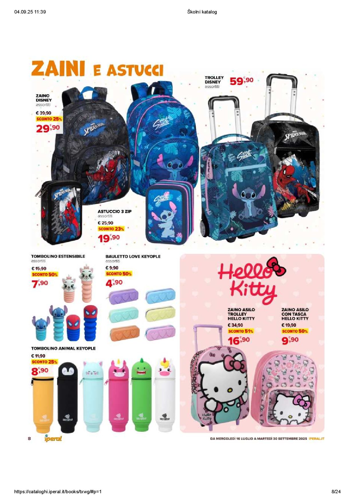 iperal - Volantino Iperal - Scuola valido dal 16/07 al 30/09 - page: 8