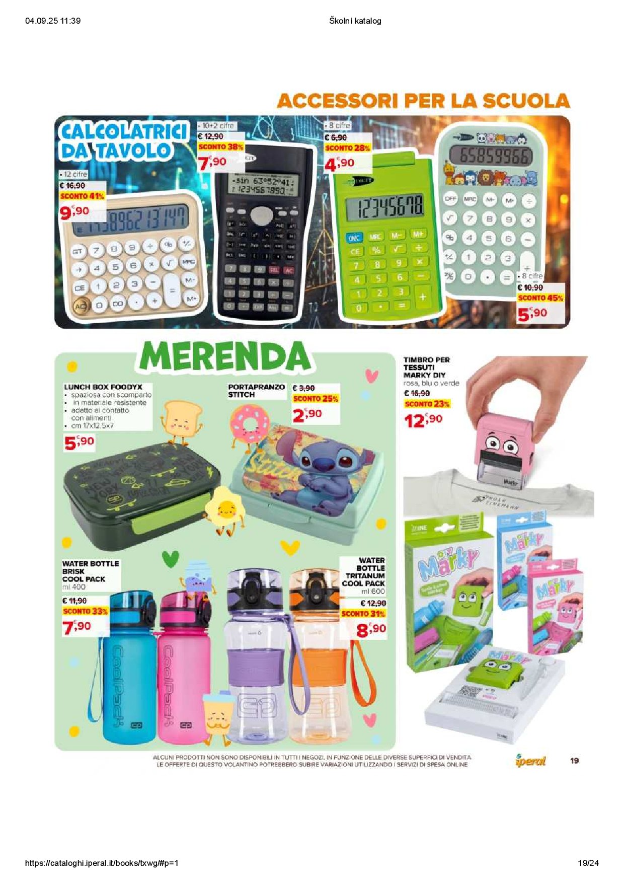 iperal - Volantino Iperal - Scuola valido dal 16/07 al 30/09 - page: 19