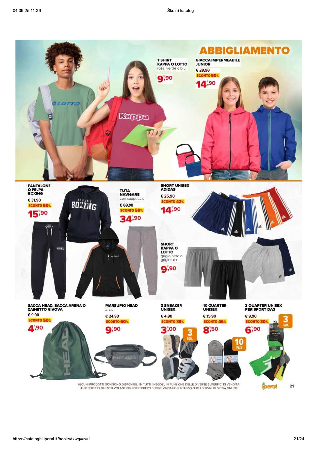 iperal - Volantino Iperal - Scuola valido dal 16/07 al 30/09 - page: 21