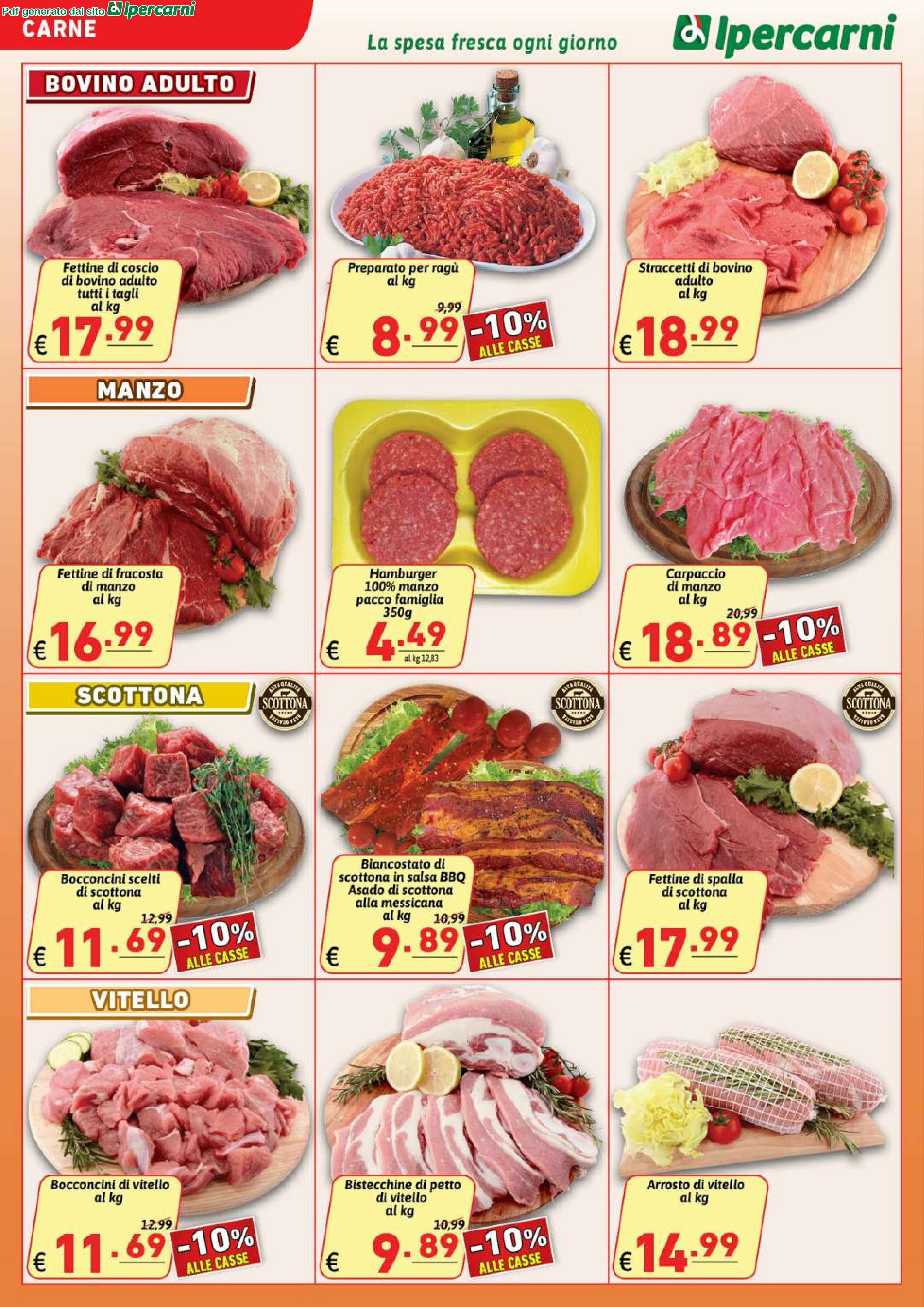 ipercarni - Volantino Ipercarni - Cecchignola, Laghetto, Mentana, Tiburtina, Torre Angela, Trionfale, Villa Gordiani valido dal 27/08 al 04/09 - page: 2