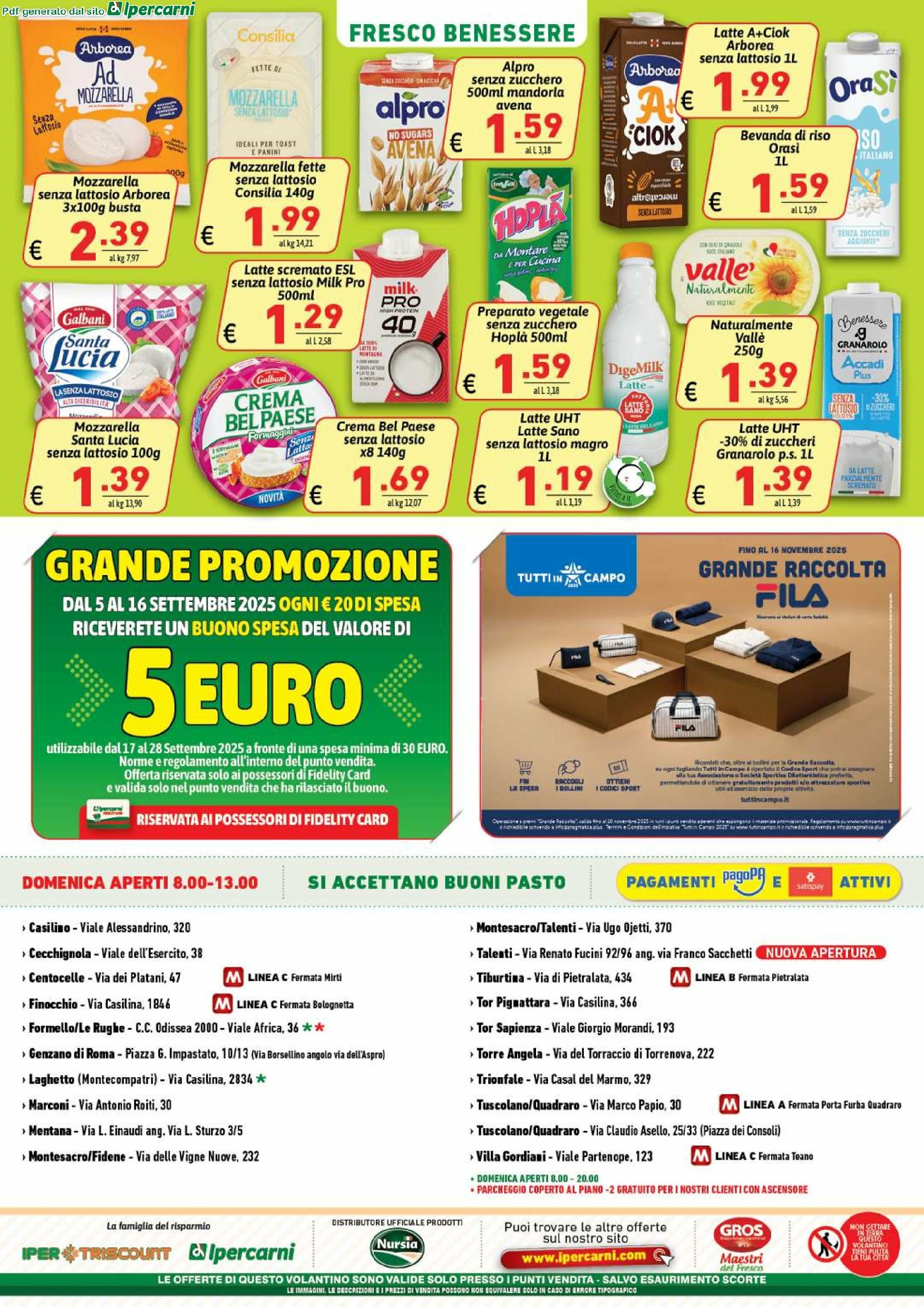 ipercarni - Volantino Ipercarni - Casilino, Finocchio, Marconi, Mentana, Centocelle, Montesacro, Tiburtina, Trionfale, Tuscolano, Villa Gordiani valido dal 05/09 al 16/09 - page: 12