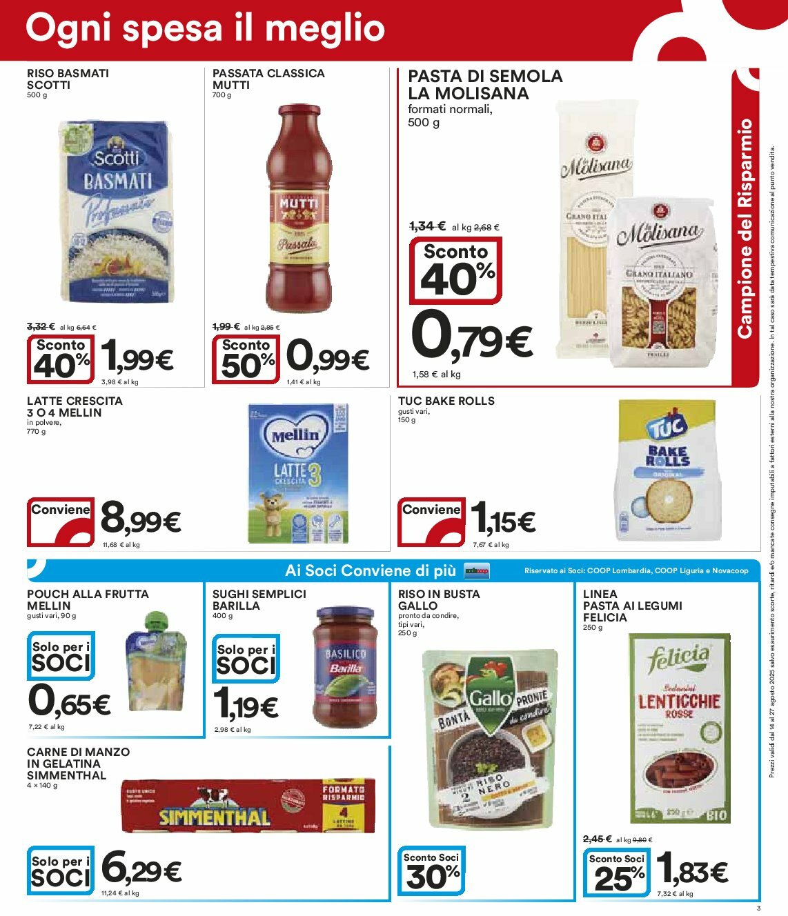 ipercoop - Volantino Ipercoop valido dal 14/08 al 27/08 - page: 3