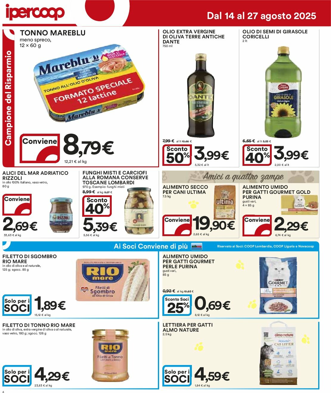 ipercoop - Volantino Ipercoop valido dal 14/08 al 27/08 - page: 4