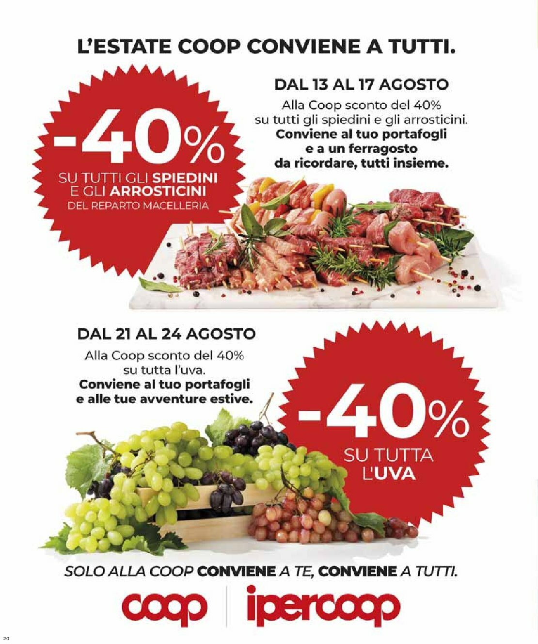 ipercoop - Volantino Ipercoop valido dal 14/08 al 27/08 - page: 20