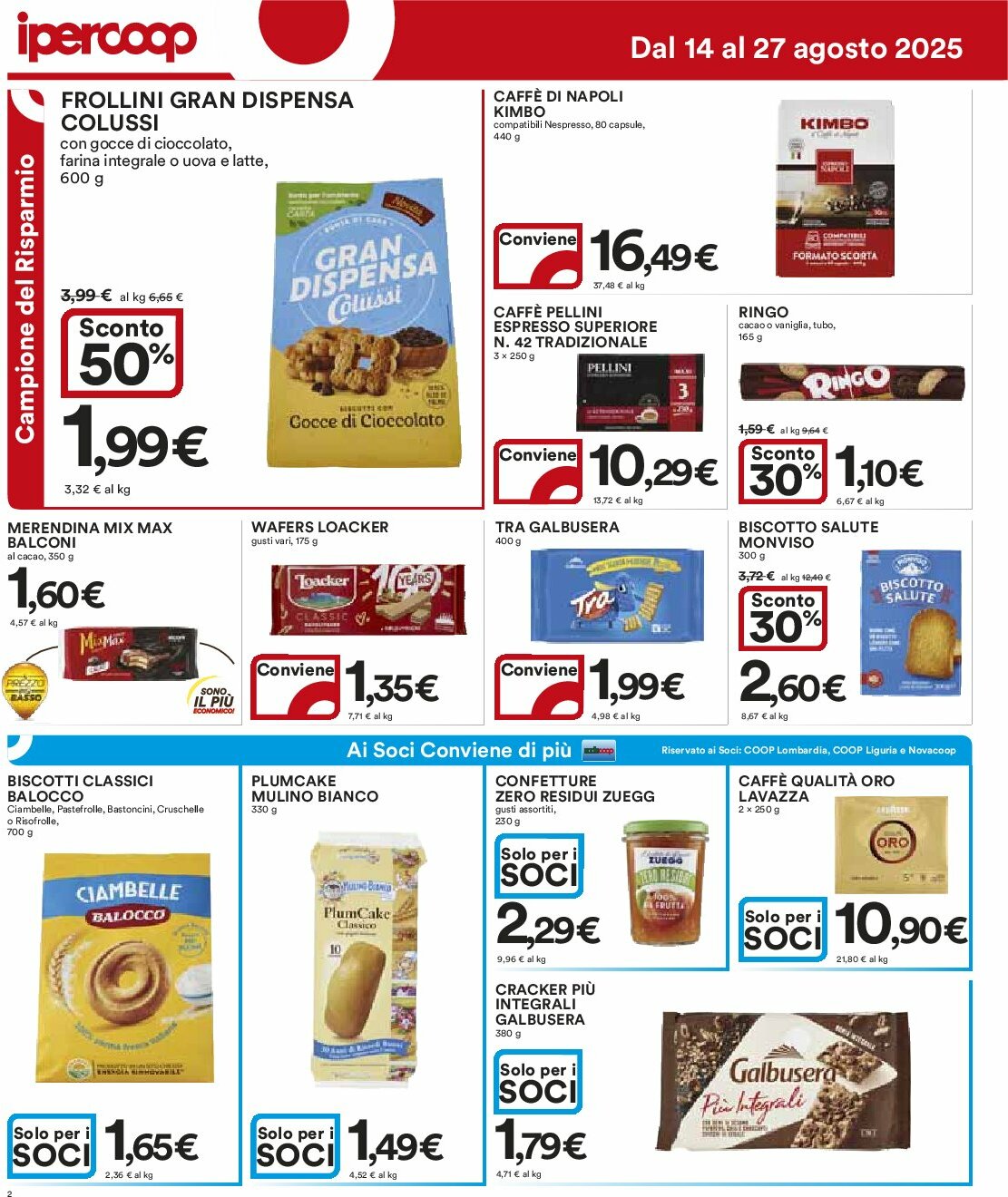 ipercoop - Volantino Ipercoop valido dal 14/08 al 27/08 - page: 2