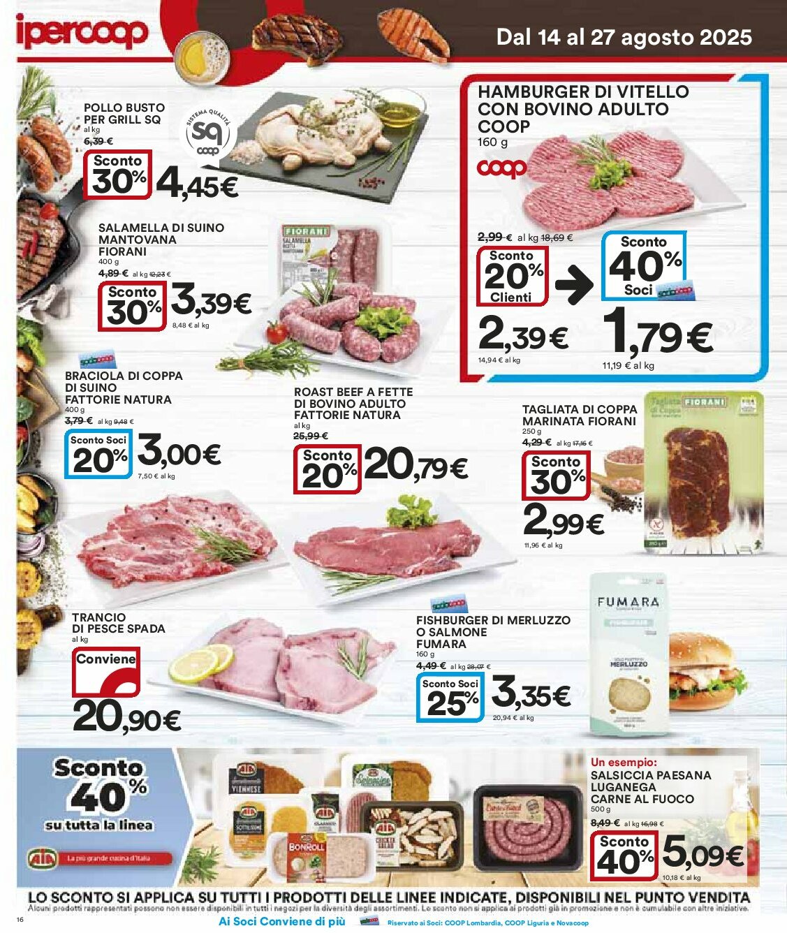 ipercoop - Volantino Ipercoop valido dal 14/08 al 27/08 - page: 16