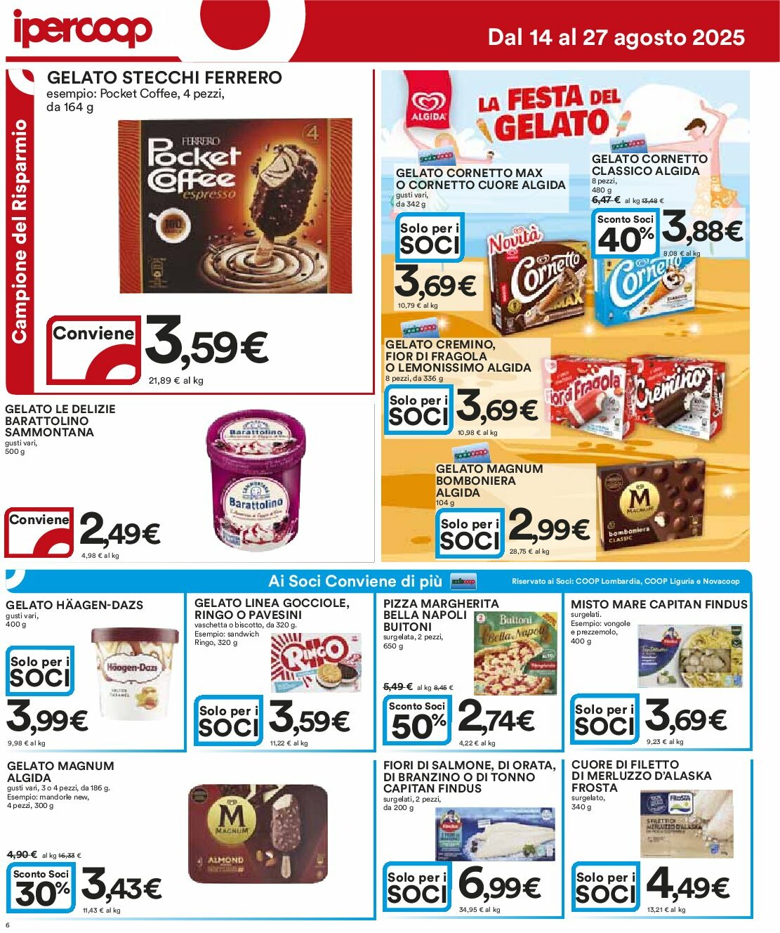 ipercoop - Volantino Ipercoop valido dal 14/08 al 27/08 - page: 6