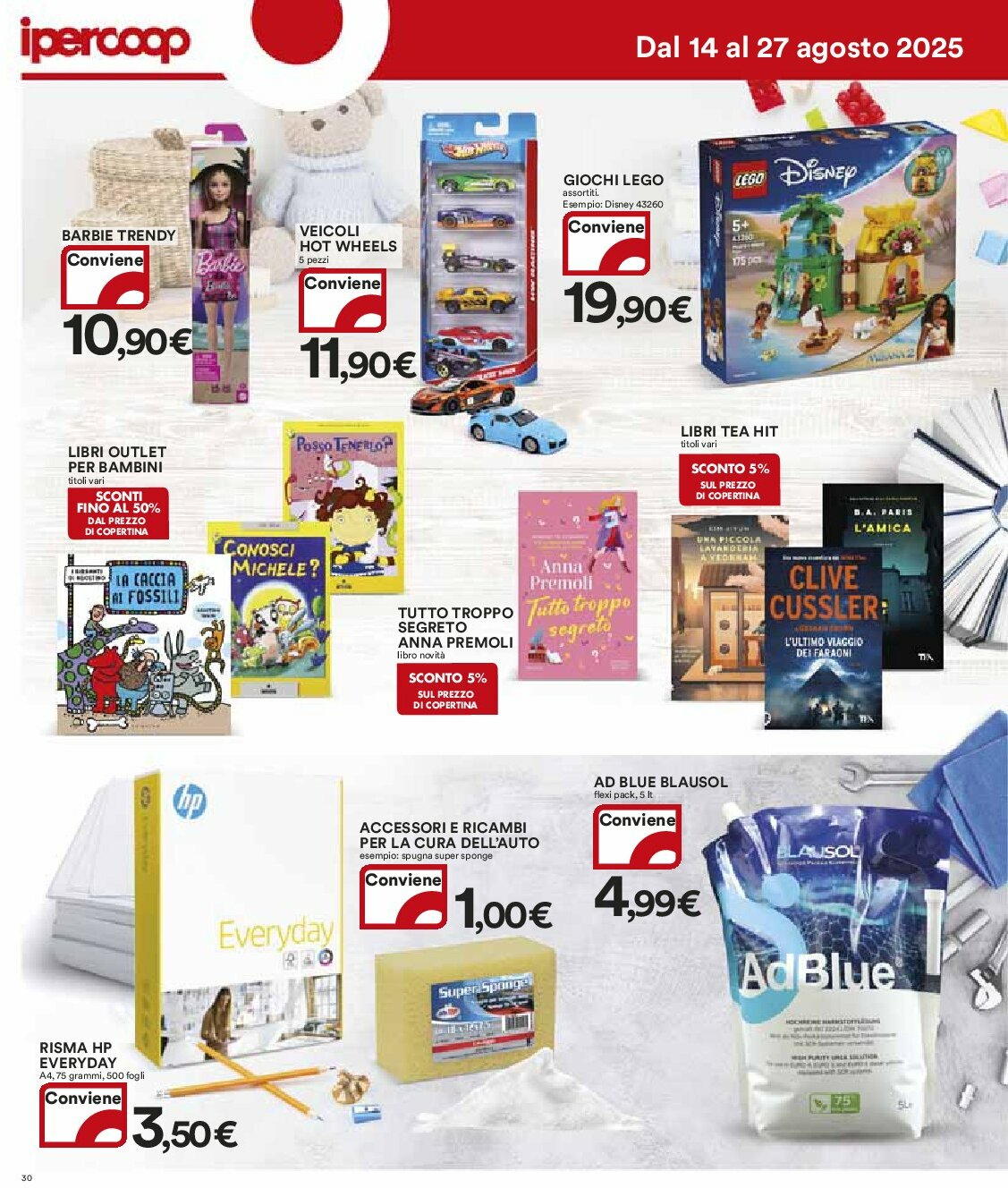ipercoop - Volantino Ipercoop valido dal 14/08 al 27/08 - page: 30