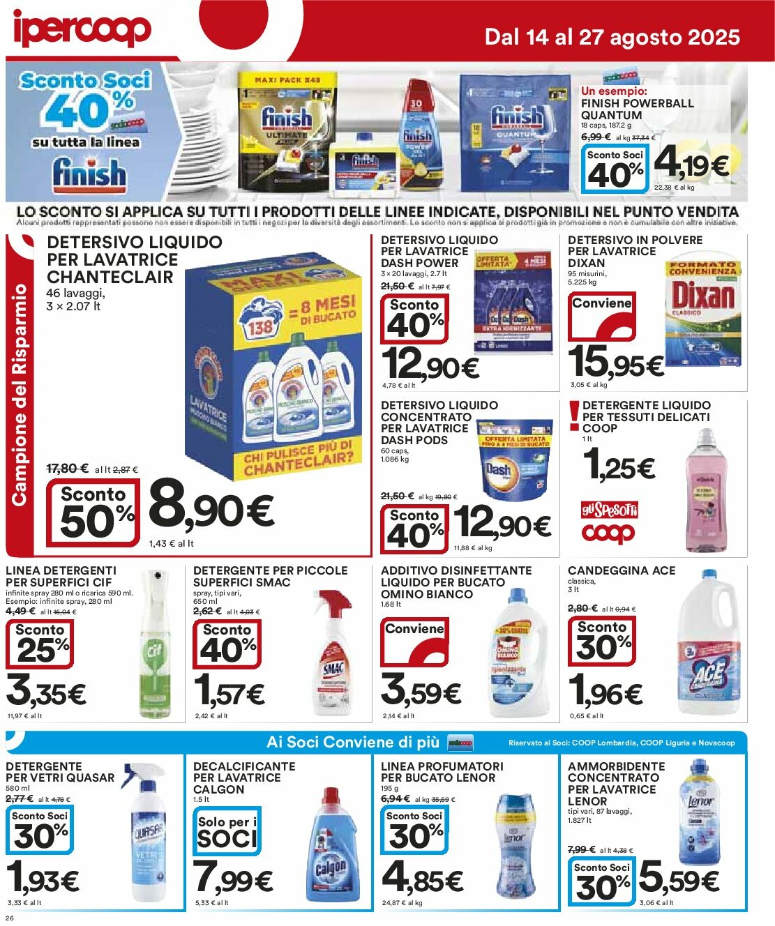 ipercoop - Volantino Ipercoop valido dal 14/08 al 27/08 - page: 26
