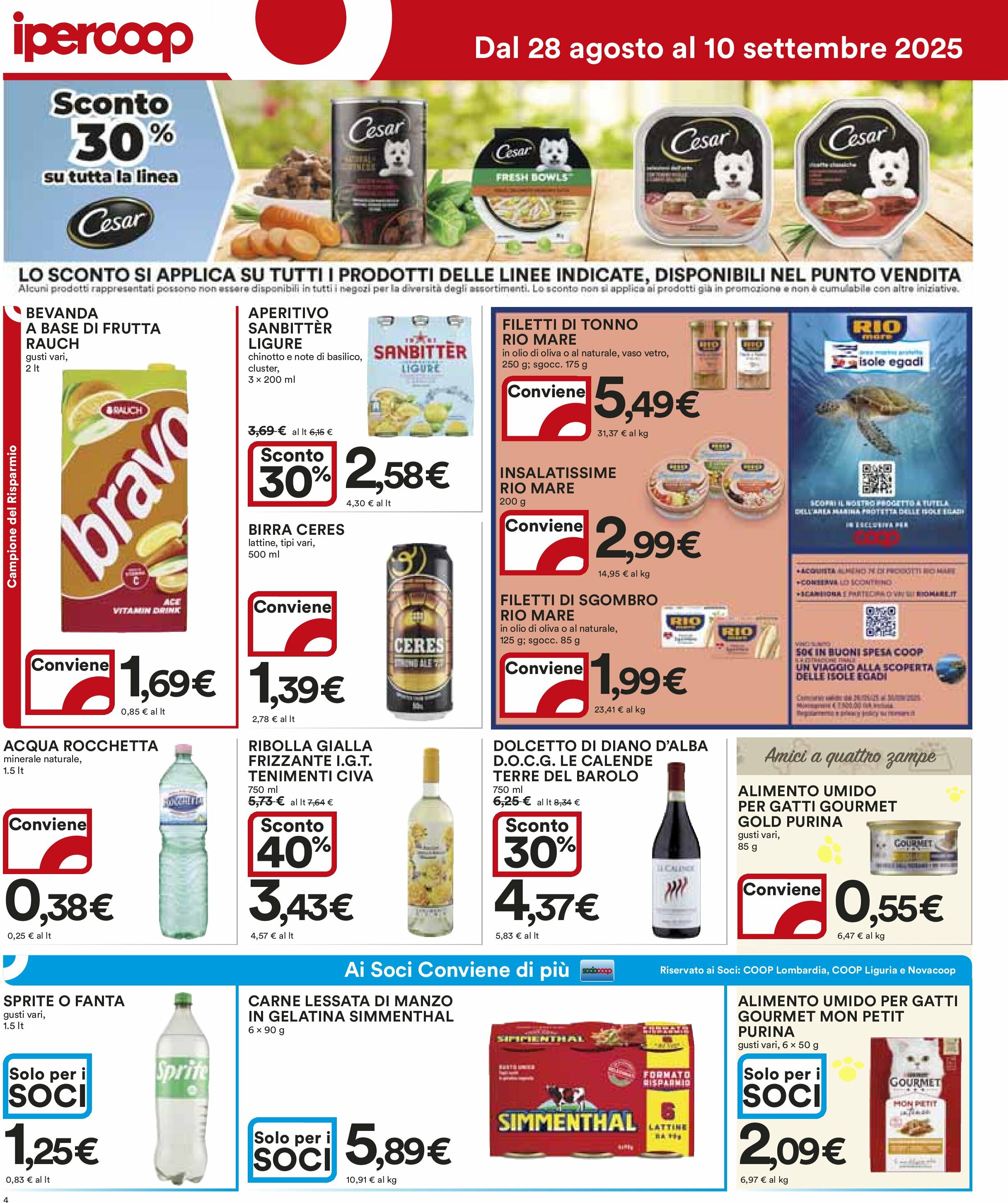 ipercoop - Volantino Ipercoop valido dal 28/08 al 10/09 - page: 4