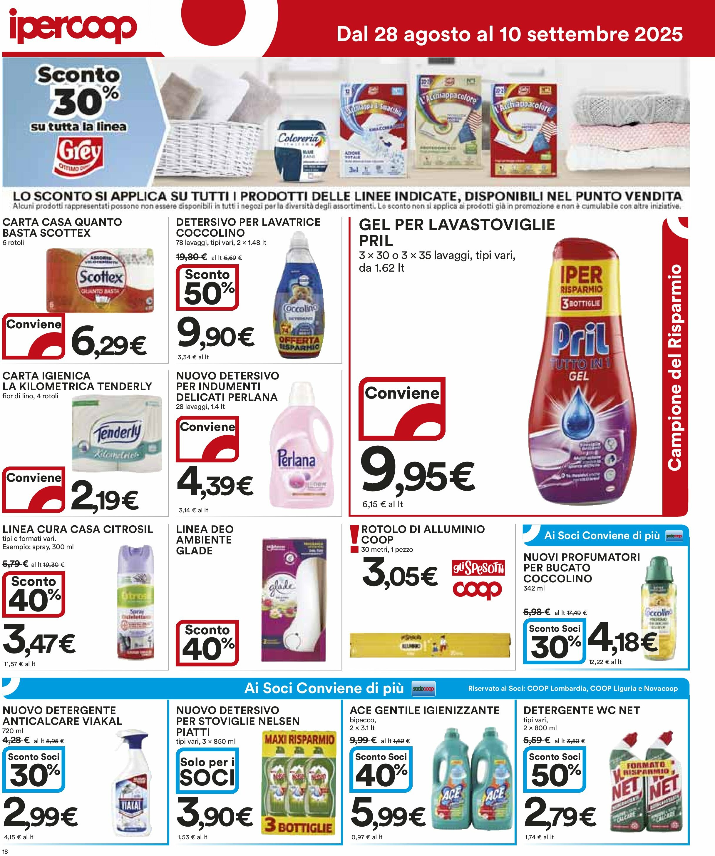 ipercoop - Volantino Ipercoop valido dal 28/08 al 10/09 - page: 18