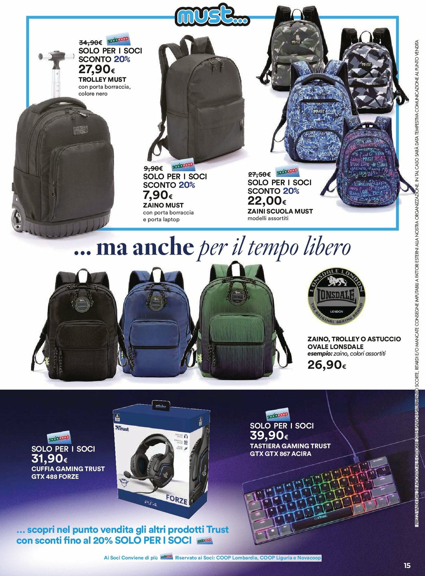 ipercoop - Volantino Ipercoop - Inizia la Scuola valido dal 28/08 al 05/10 - page: 15