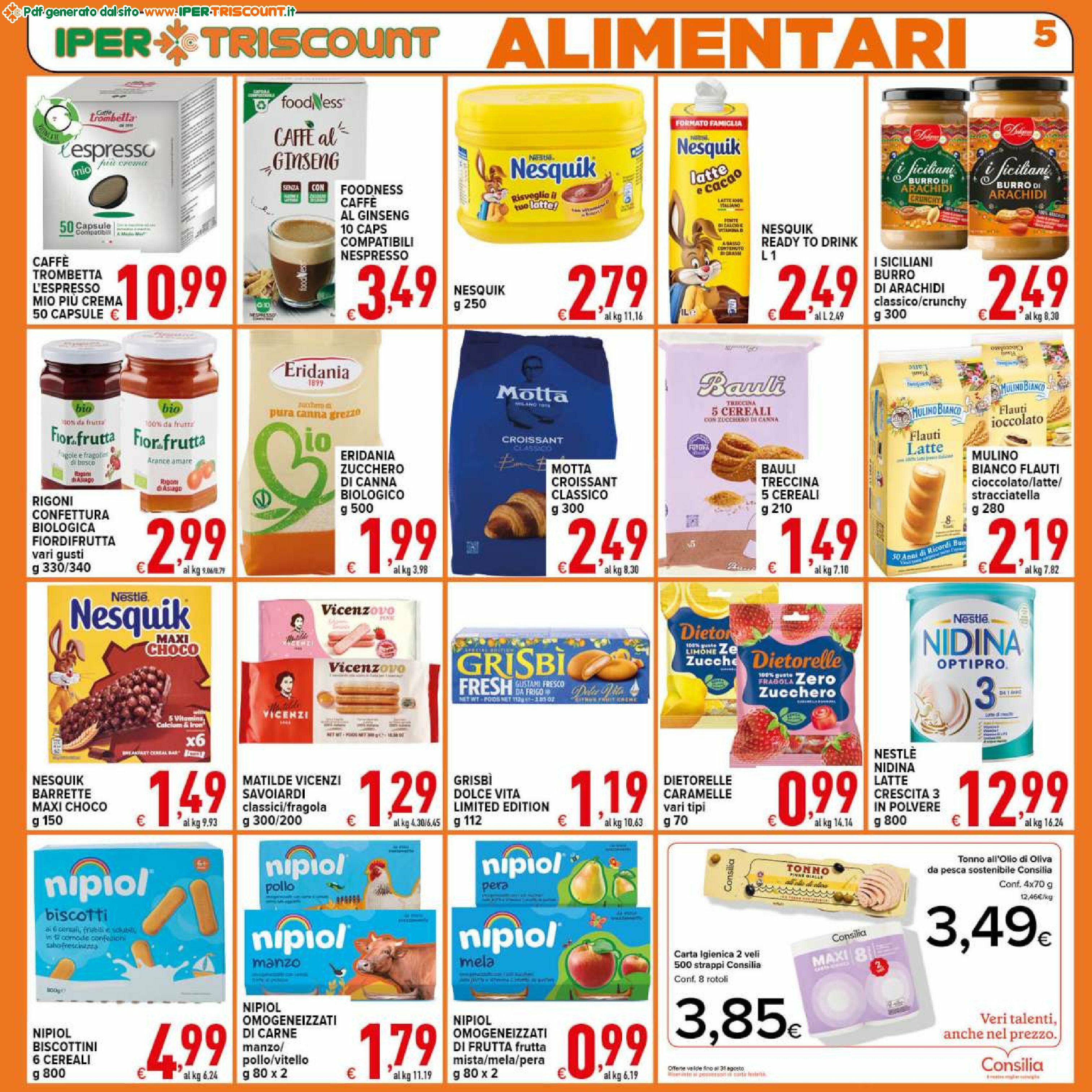 ipertriscount - Volantino Ipertriscount - C.C. La Romanina valido dal 18/08 al 26/08 - page: 5