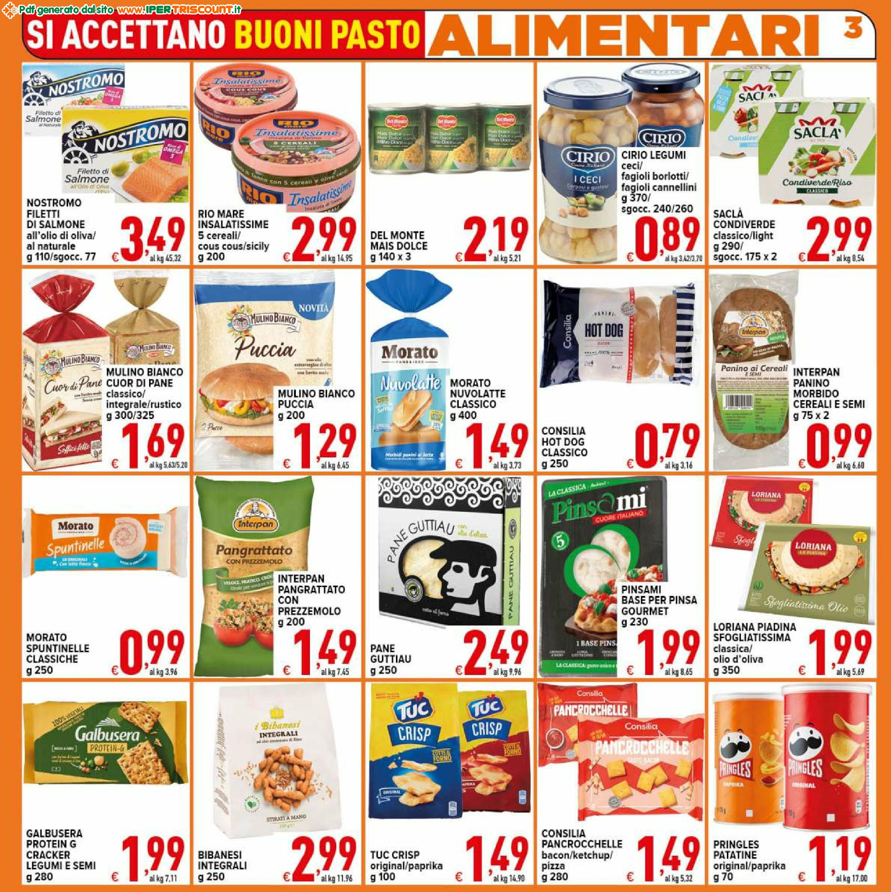 ipertriscount - Volantino Ipertriscount - Arco di Travertino, Ariccia, Bracciano, Casal Bertone, Giardinetti, Ostia Antica valido dal 18/08 al 26/08 - page: 3