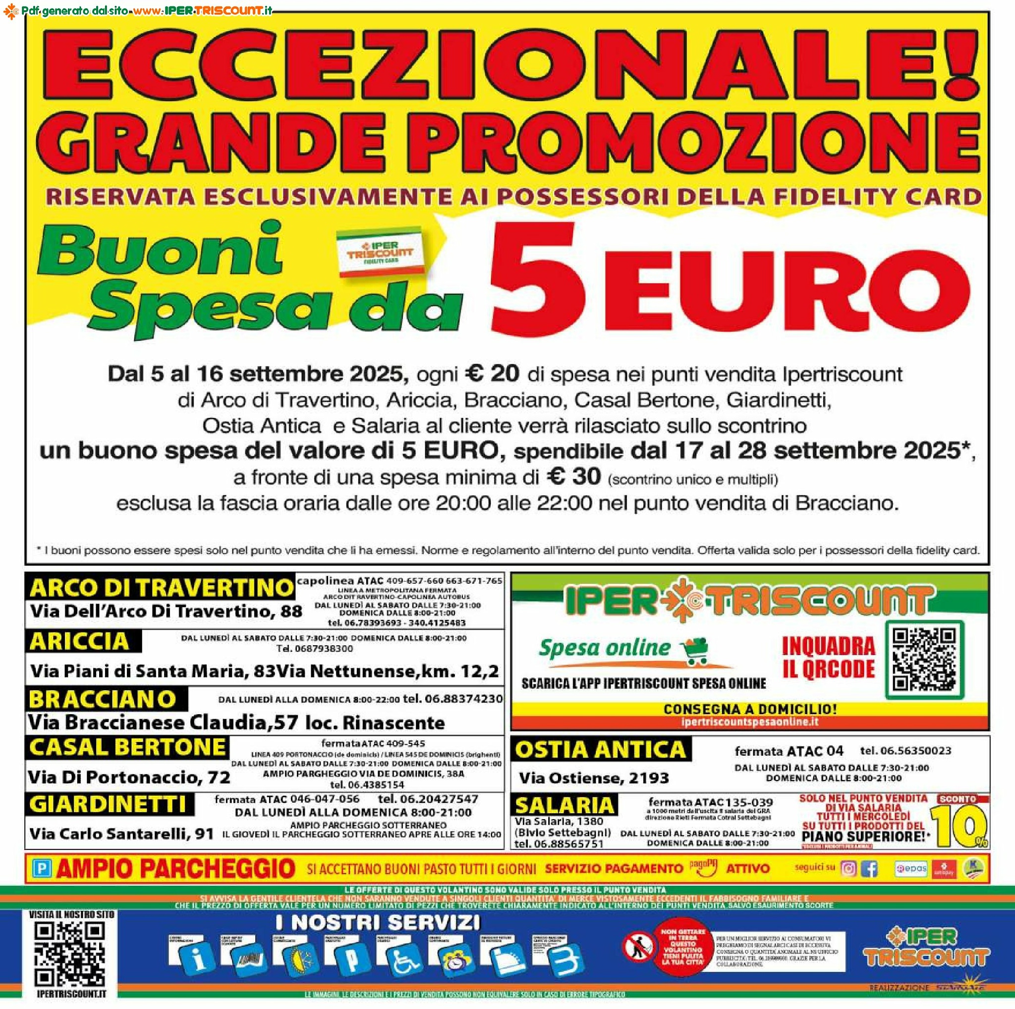ipertriscount - Volantino Ipertriscount - Arco di Travertino, Bracciano, Casal Bertone, Giardinetti, Salaria, Ostia Antica valido dal 05/09 al 16/09 - page: 20