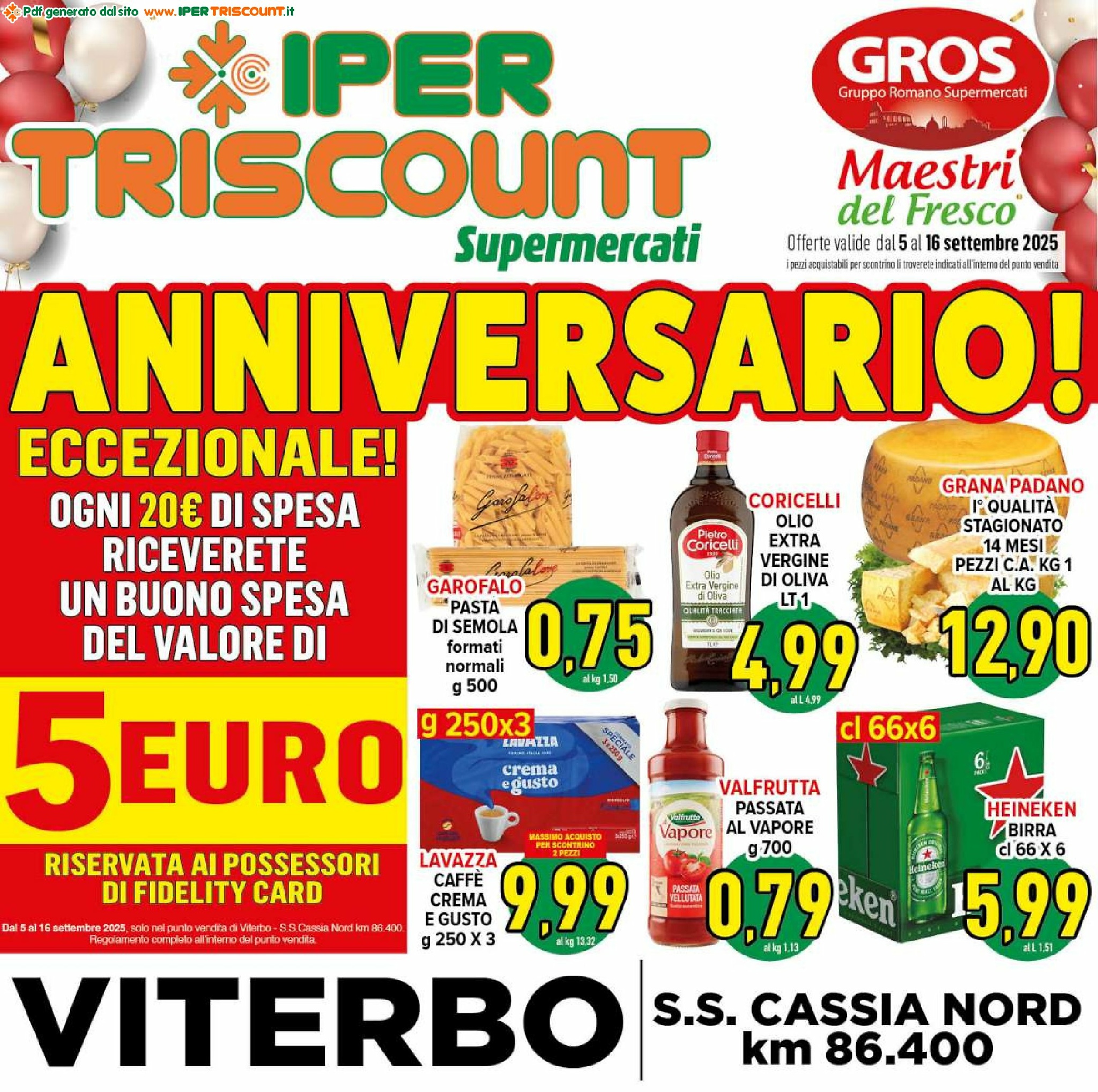 ipertriscount - Volantino Ipertriscount - Viterbo valido dal 05/09 al 16/09