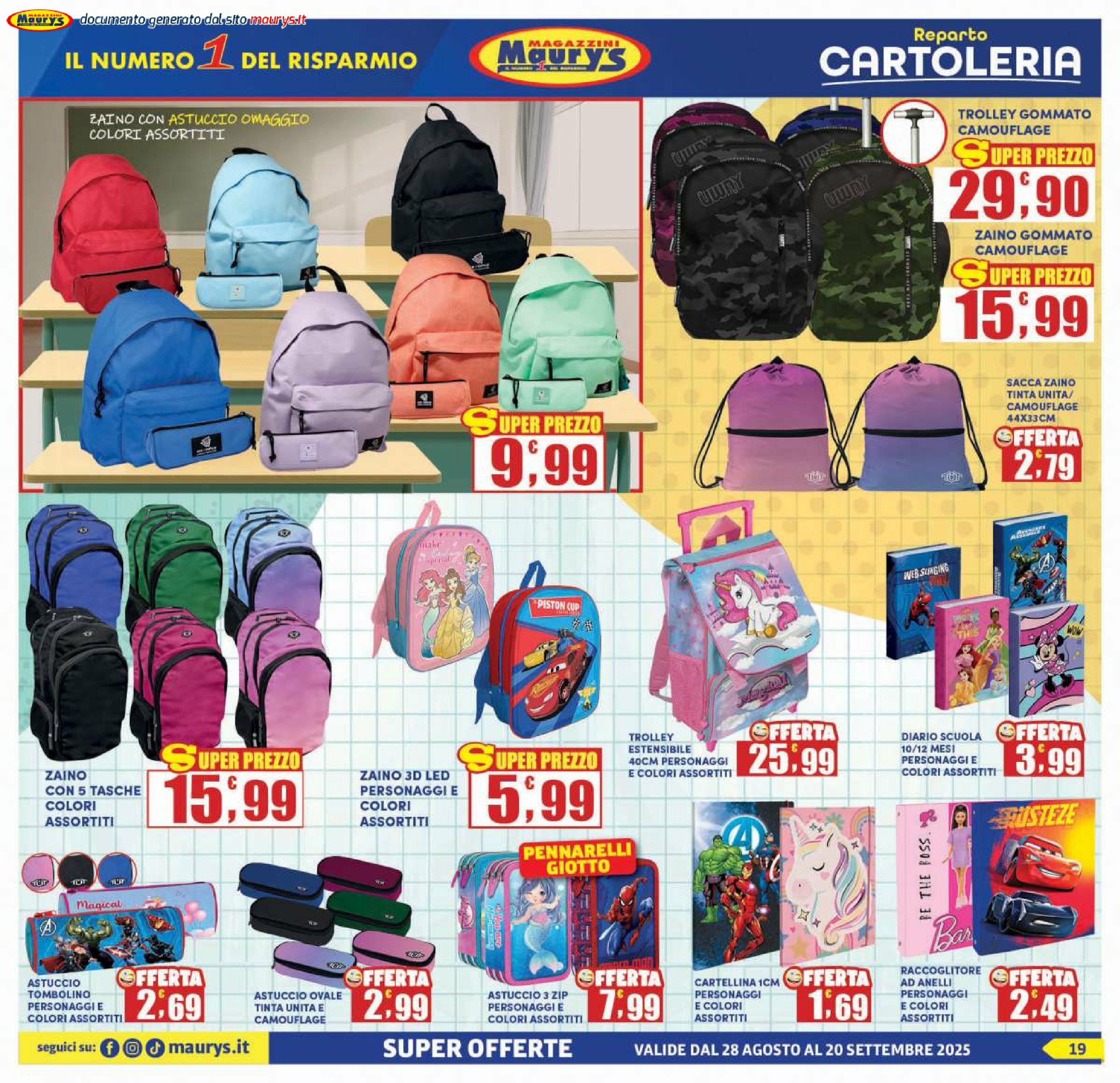 maury-s - Volantino Maury's - Back to school valido dal 28/08 al 20/09 - page: 19