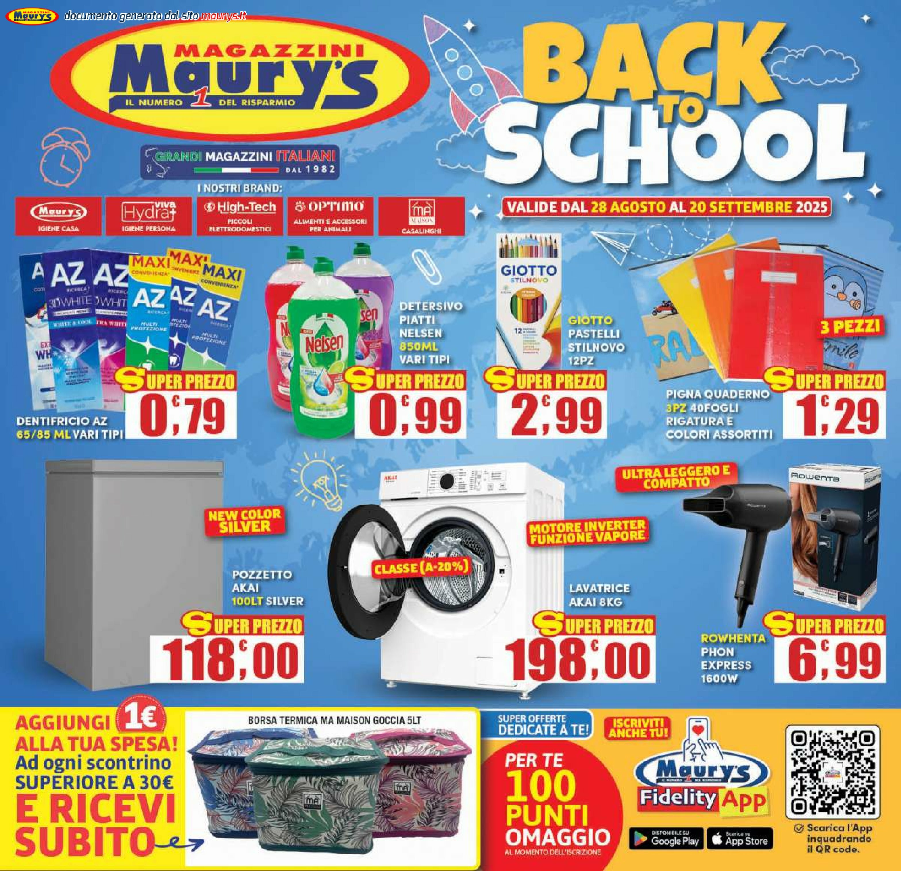 maury-s - Volantino Maury's - Back to school valido dal 28/08 al 20/09 - page: 1