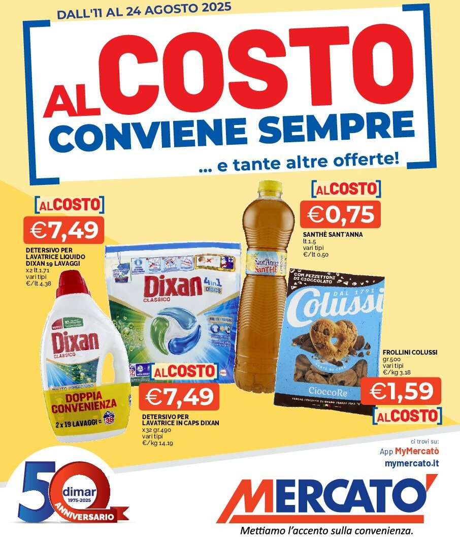 mercato - Volantino Mercatò - Feste Imperdibili valido dal 11/08 al 24/08 - page: 1