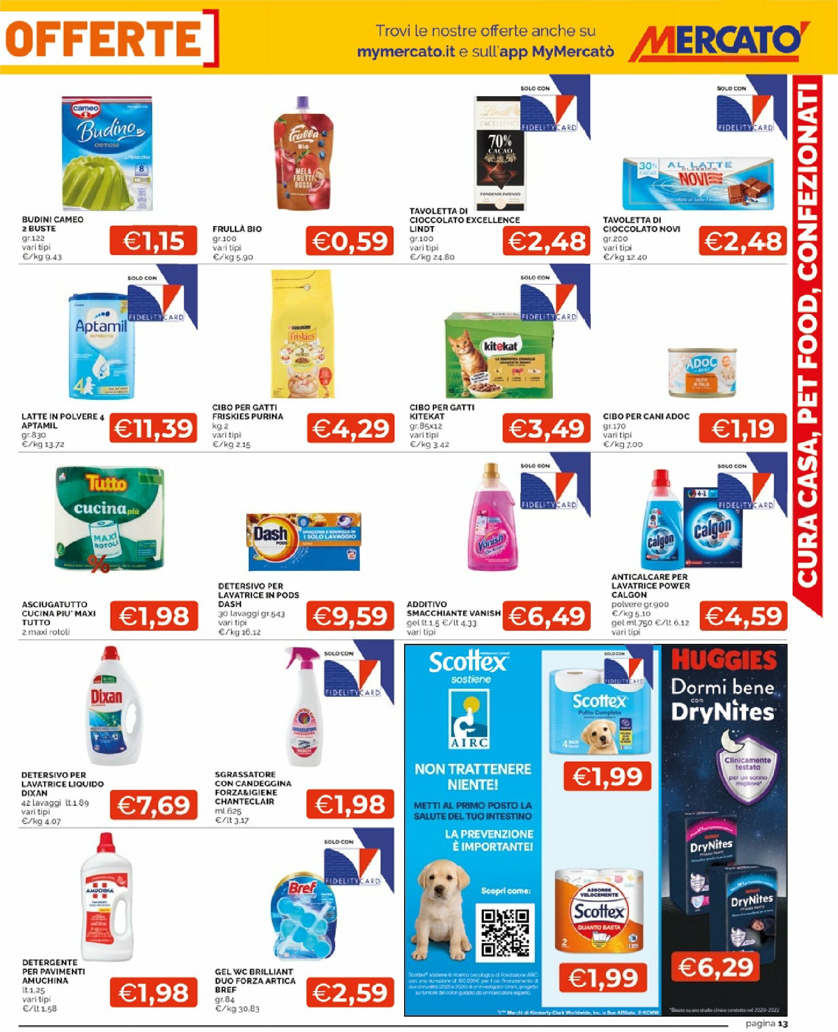 mercato - Volantino Mercatò - Sottocosto Freschissimi valido dal 25/08 al 03/09 - page: 13