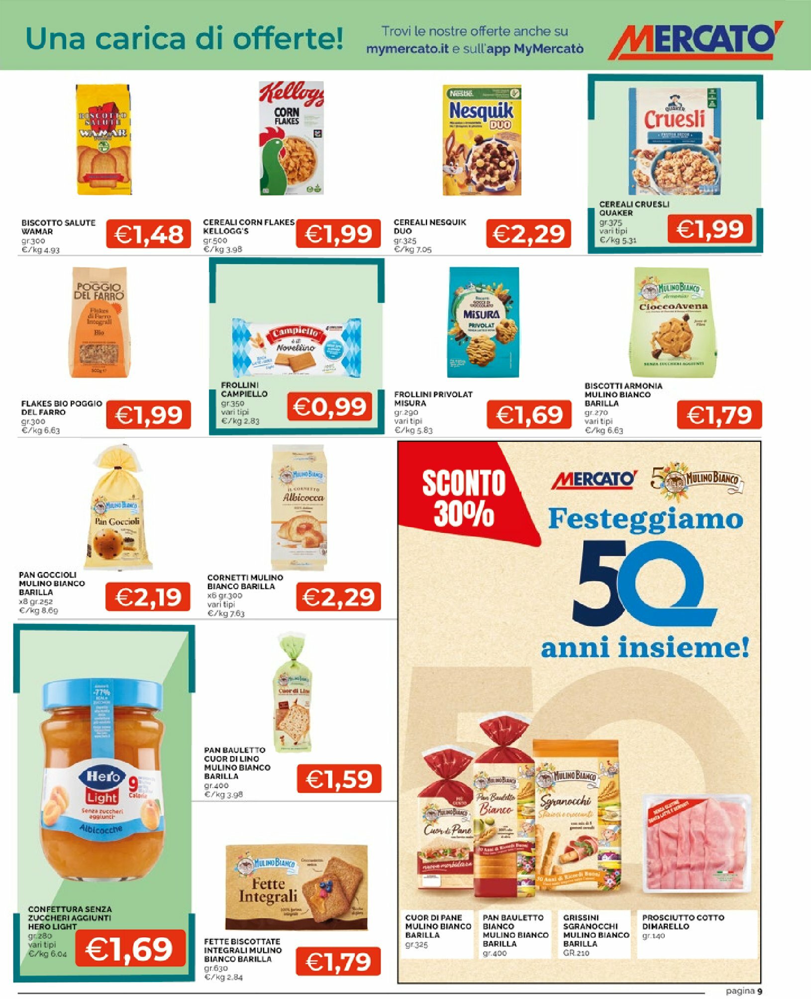 mercato - Volantino Mercatò - Sottocosto Freschissimi valido dal 25/08 al 03/09 - page: 9