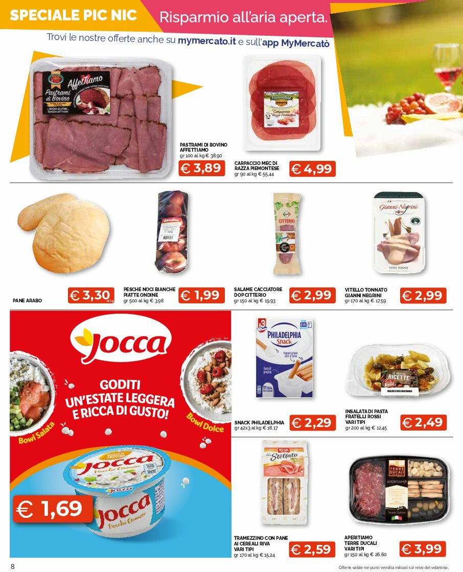 mercato-big - Volantino Mercatò Big - Sottocosto Freschissimi valido dal 11/08 al 24/08 - page: 8