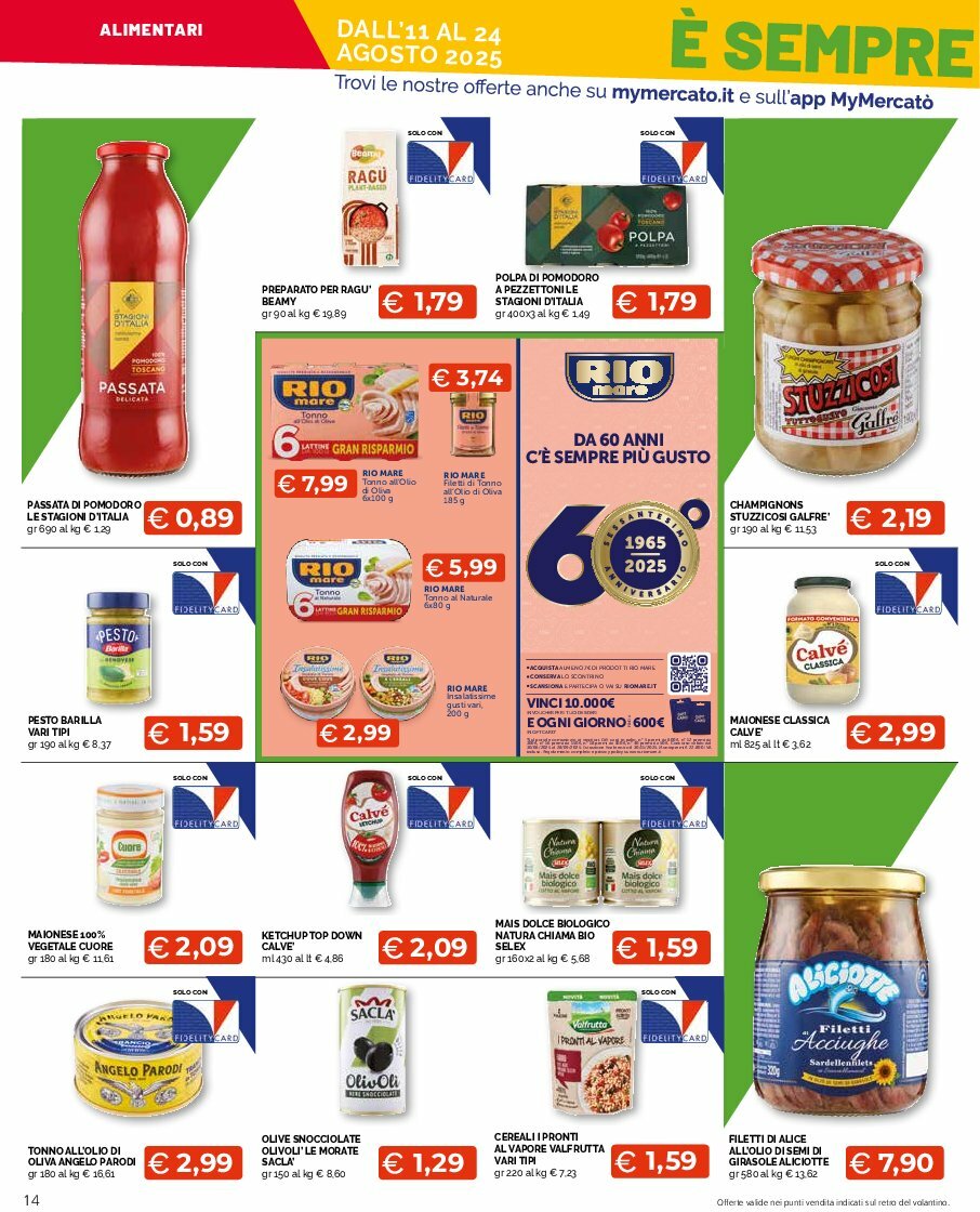 mercato-big - Volantino Mercatò Big - Sottocosto Freschissimi valido dal 11/08 al 24/08 - page: 14