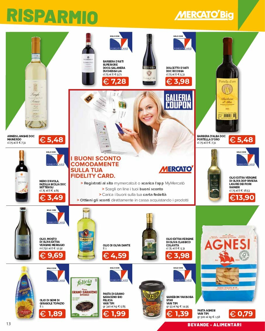 mercato-big - Volantino Mercatò Big - Sottocosto Freschissimi valido dal 11/08 al 24/08 - page: 13