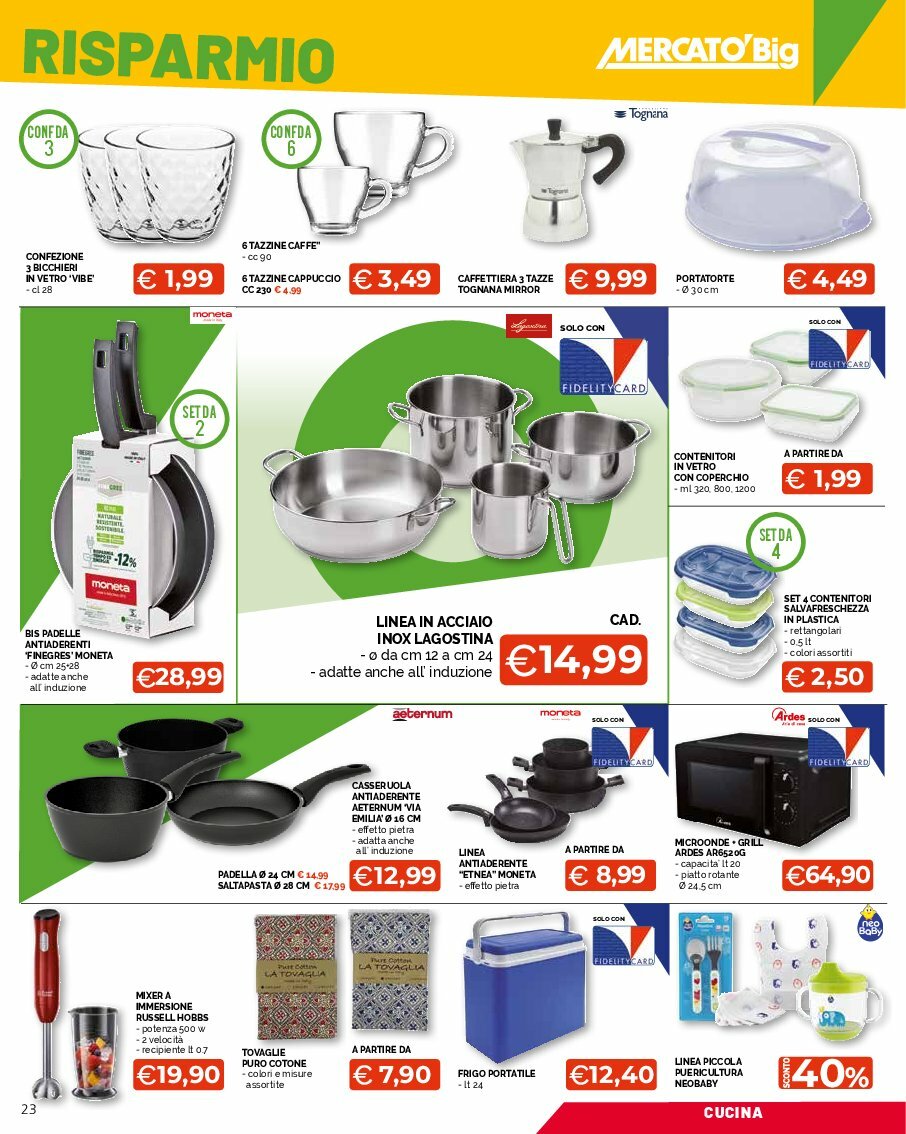 mercato-big - Volantino Mercatò Big - Sottocosto Freschissimi valido dal 11/08 al 24/08 - page: 23